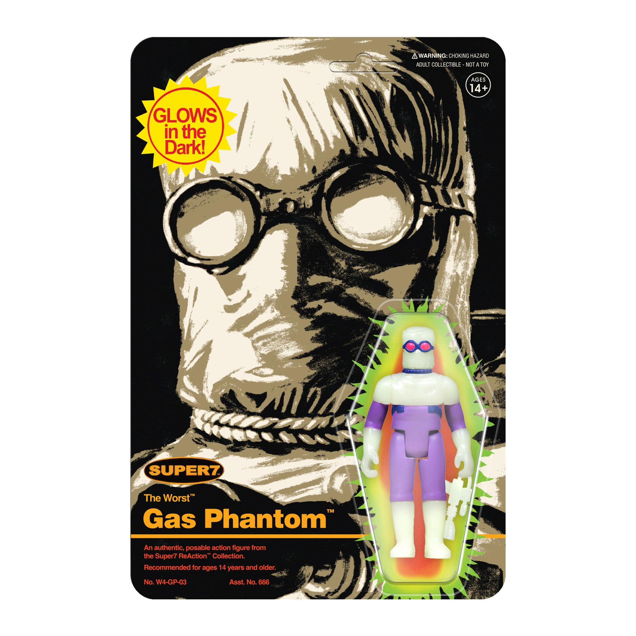 Foto 2 pulgar | Figura de Acción Super7 The Worst Killer Gas Phantom 9,5 cm - Venta Internacional