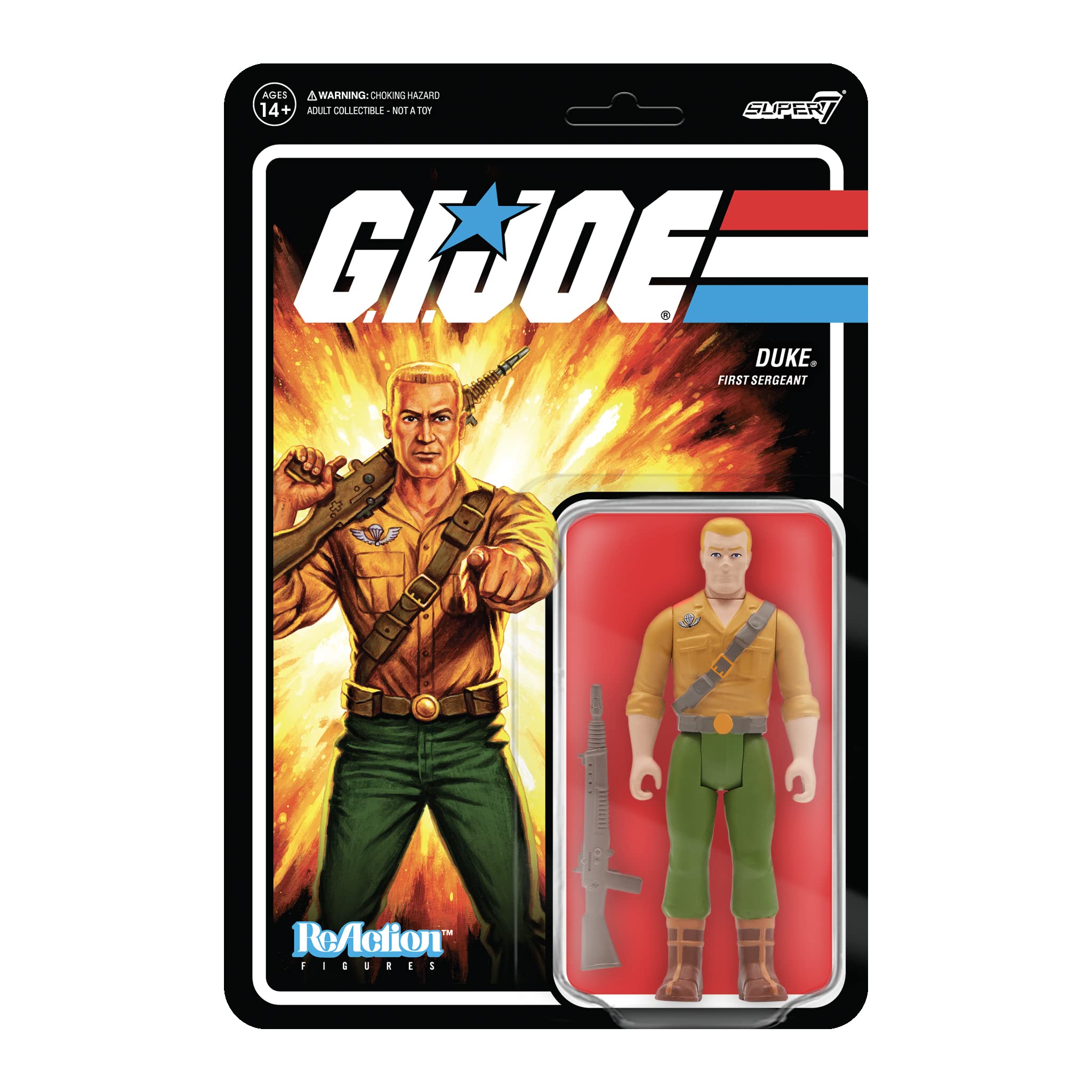 Foto 2 pulgar | Figura de Acción Super7 G.I. Joe Duke de 3.75 Pulgadas con Accesorio - Venta Internacional