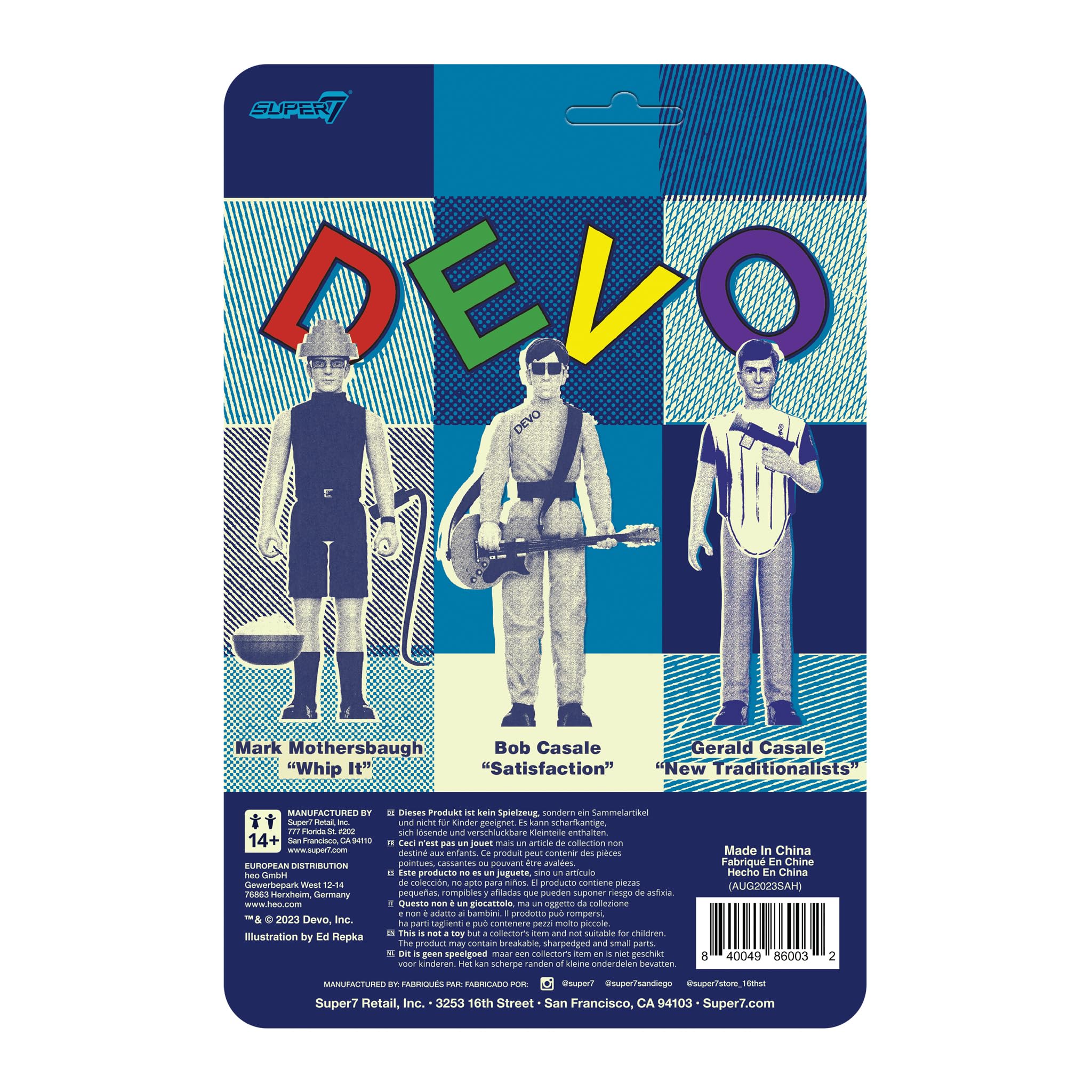 Foto 4 pulgar | Figura de Acción Super7 Devo Gerald Casale de 9.5 cm con Accesorios - Venta Internacional