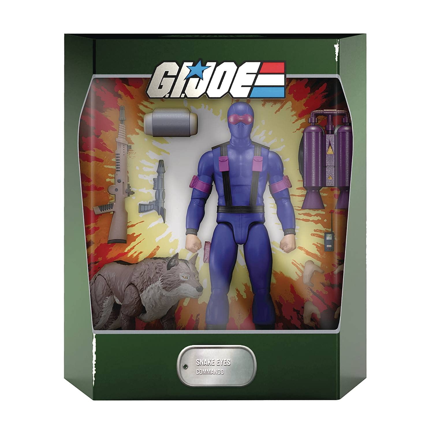 Foto 2 pulgar | Figura de Acción Super7 Ultimates! G.I. Joe Snake Eyes 18 cm - Venta Internacional