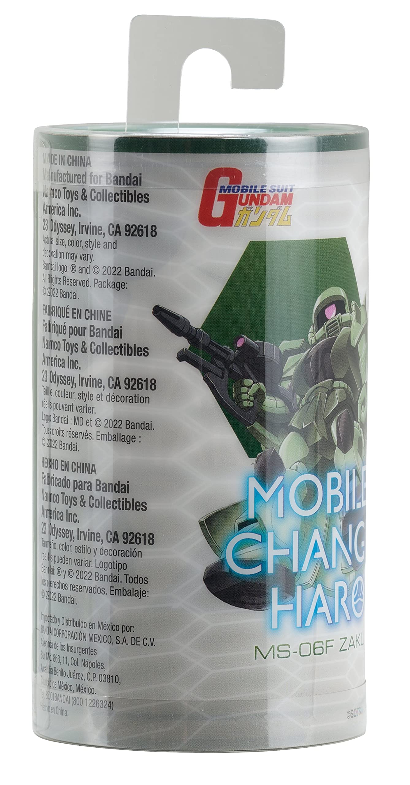Foto 7 pulgar | Figura De Acción Bandai Namco Gundam Zaku Mobile Change Haro 9 Cm - Venta Internacional.