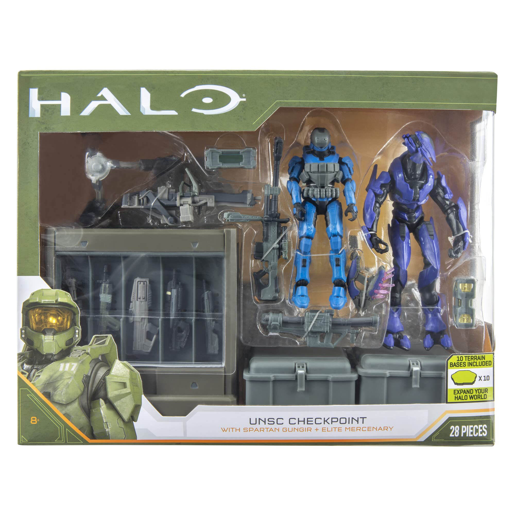 Foto 2 pulgar | Figuras De Acción Halo 4» Hero Mission Pack Spartan Gungnir & Elite - Venta Internacional.
