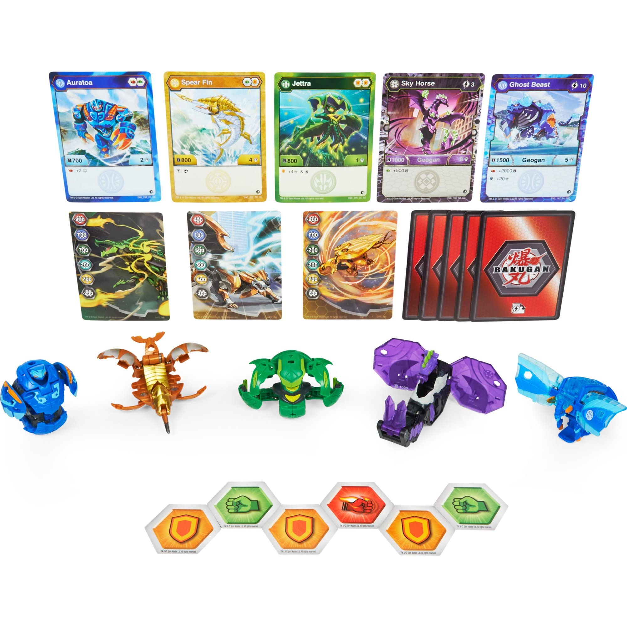 Foto 3 pulgar | Toy Bakugan Geogan Rising Brawler, Paquete De 5 Con 2 Geogan Y 3 Bakugan - Venta Internacional.