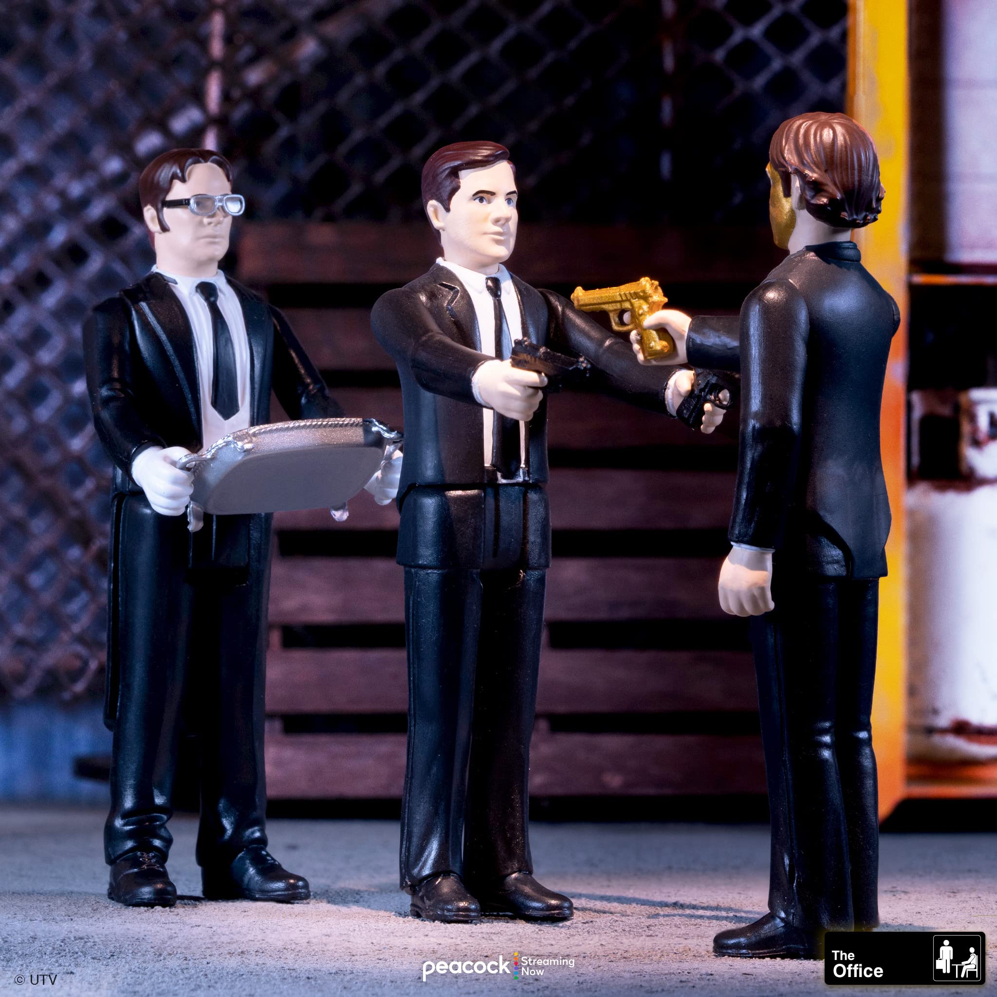 Foto 5 pulgar | Figura De Acción Super7 The Office Threat Level Midnight Jim Halpert Como Goldenface, 9,5 Cm - Venta Internacional.