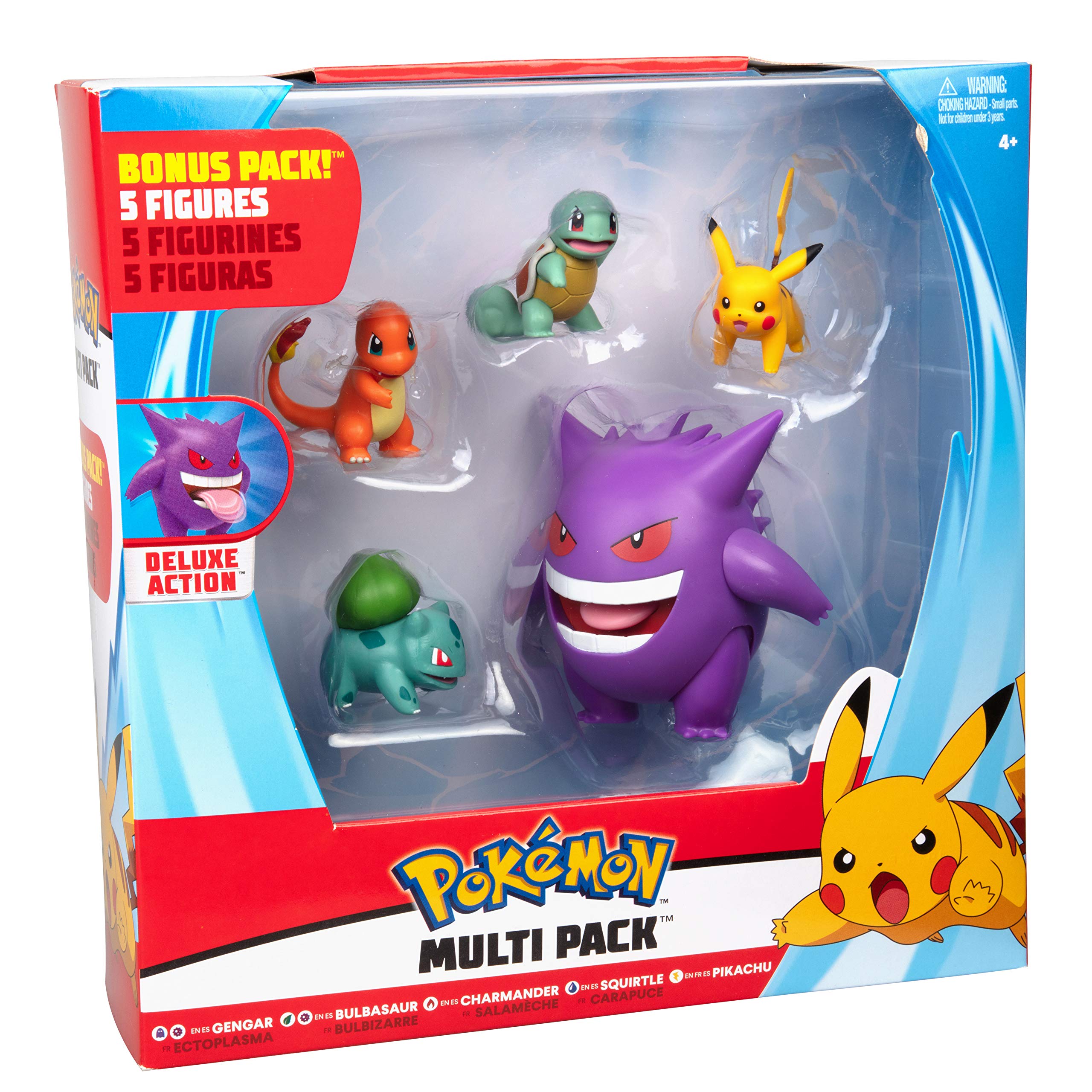 Foto 7 pulgar | Set De Figuras Pokémon Generation 1 Con Gengar Pikachu Squirtle - Venta Internacional.