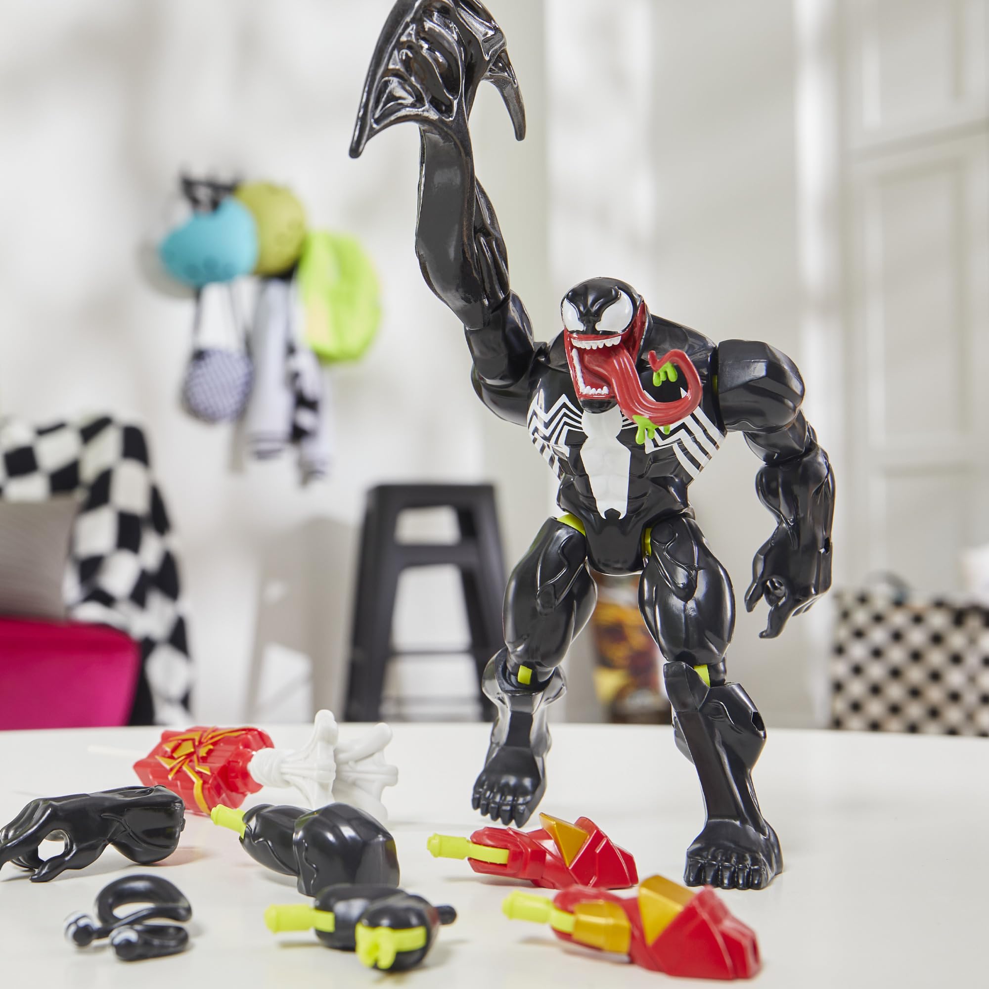 Foto 5 pulgar | Figura De Acción Spider-man Mixmashers Marvel Venom 12 Cm - Venta Internacional.
