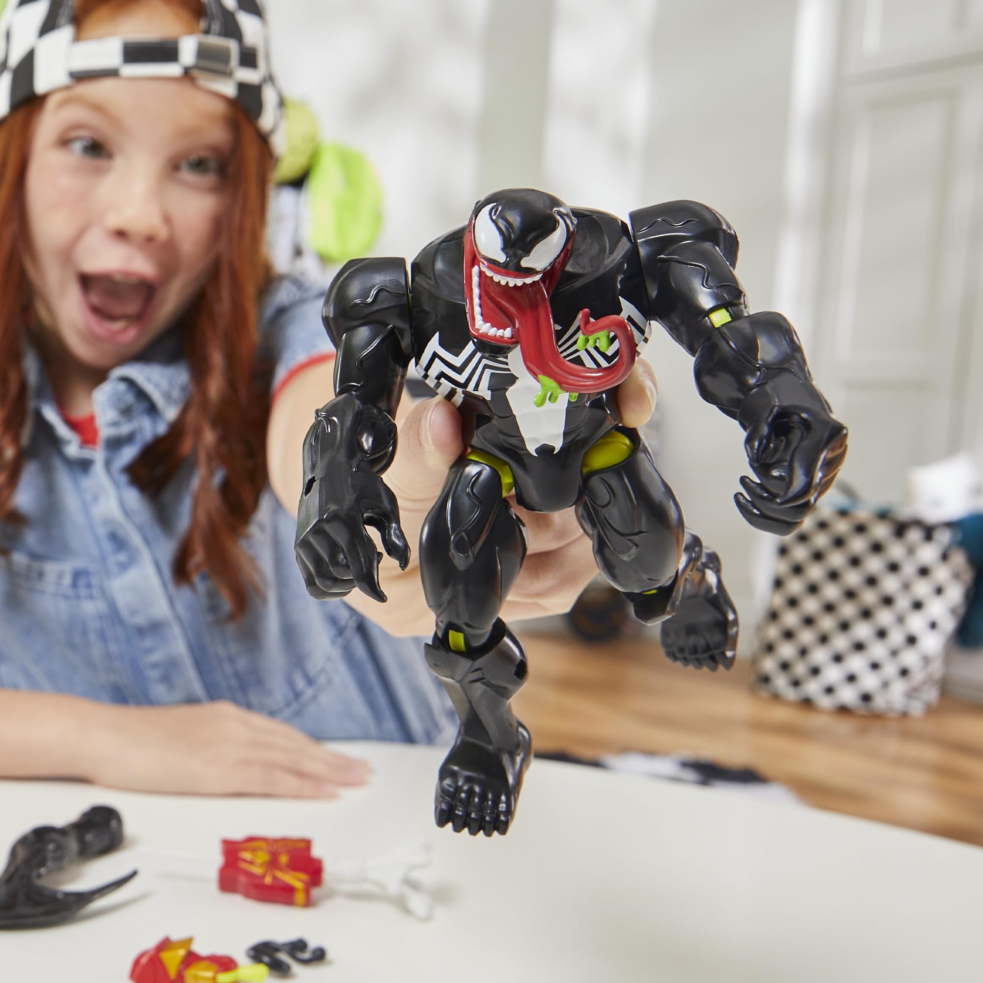Foto 6 pulgar | Figura De Acción Spider-man Mixmashers Marvel Venom 12 Cm - Venta Internacional.