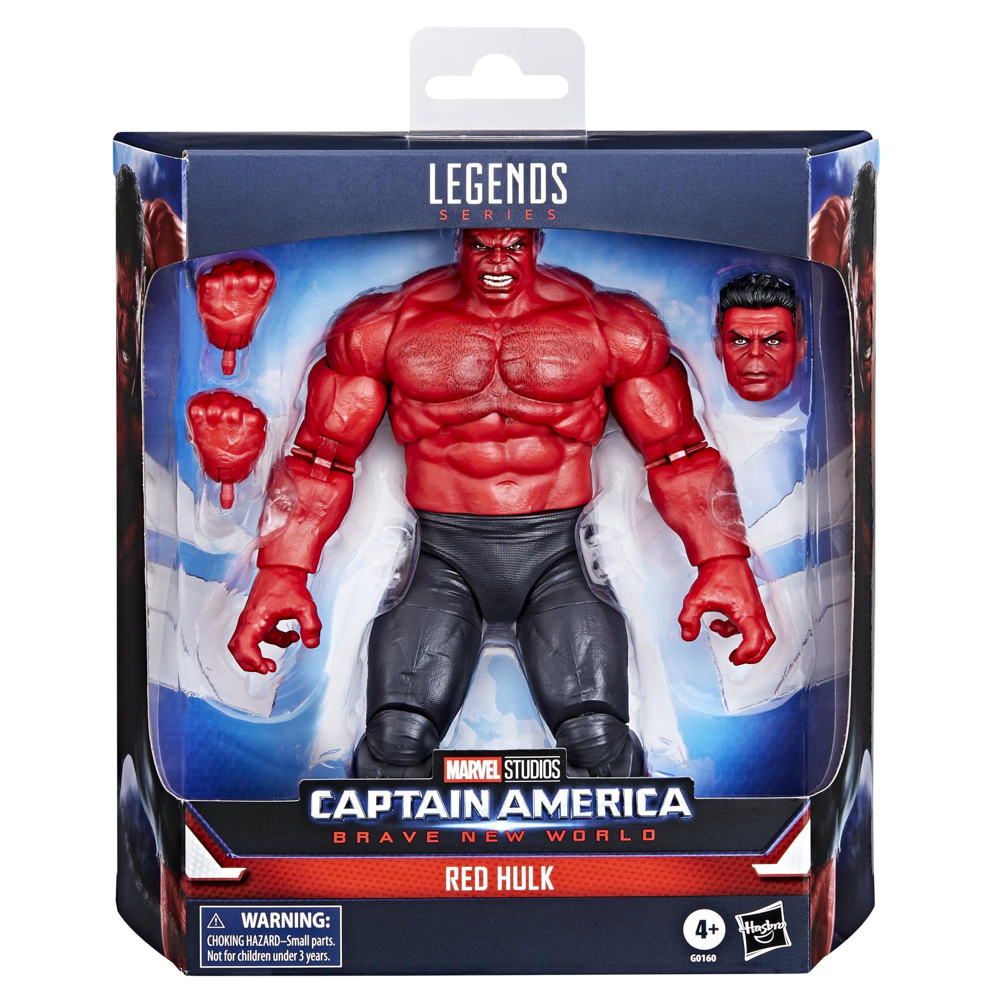 Foto 3 pulgar | Figura De Acción Marvel Legends Red Hulk De 15 Cm Con Accesorios - Venta Internacional.
