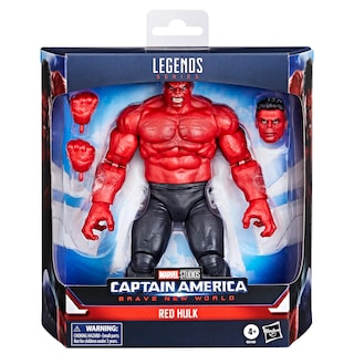 Foto 2 | Figura De Acción Marvel Legends Red Hulk De 15 Cm Con Accesorios - Venta Internacional.