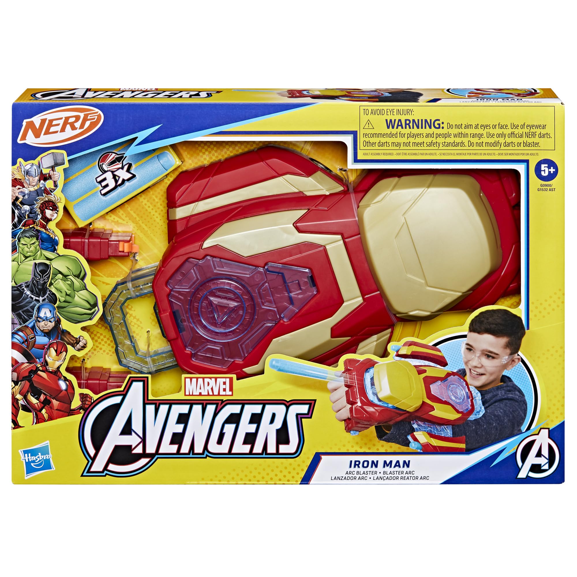 Foto 3 pulgar | Juguete De Rol Marvel Avengers Iron Man Arc Blaster Con 3 Dardos - Venta Internacional.