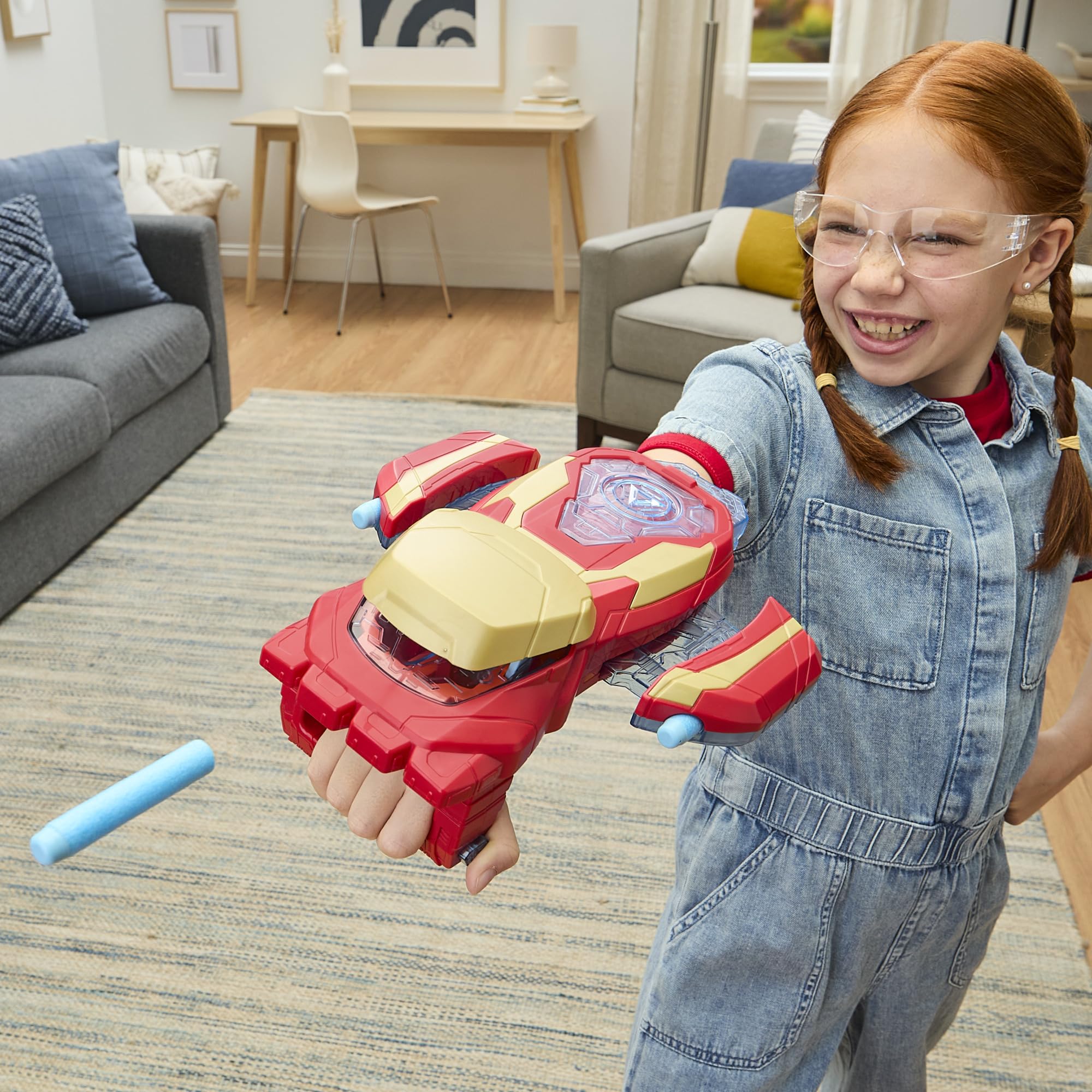 Foto 4 pulgar | Juguete De Rol Marvel Avengers Iron Man Arc Blaster Con 3 Dardos - Venta Internacional.