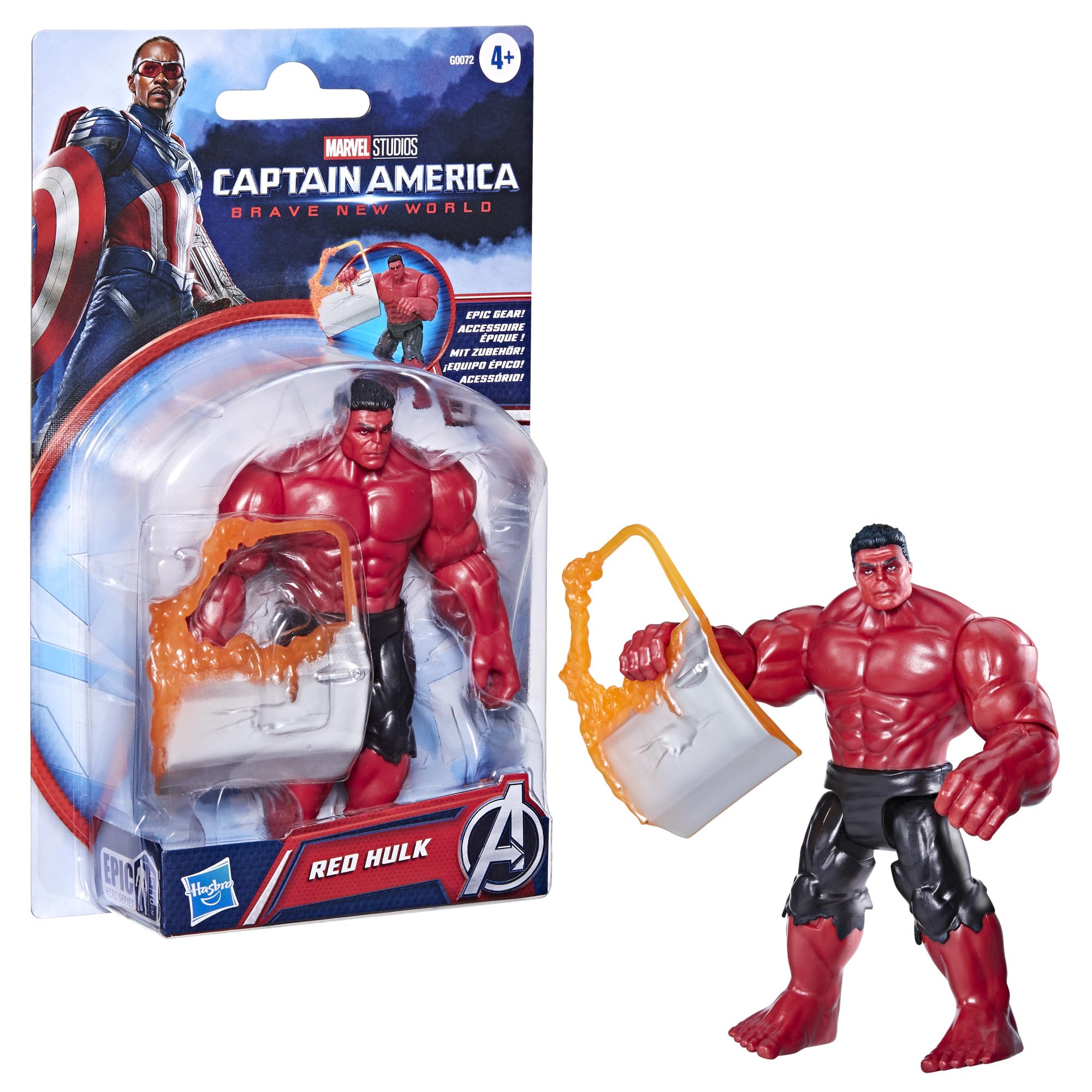 Foto 3 pulgar | Figura De Acción Marvel Avengers Epic Hero Captain America - Venta Internacional.