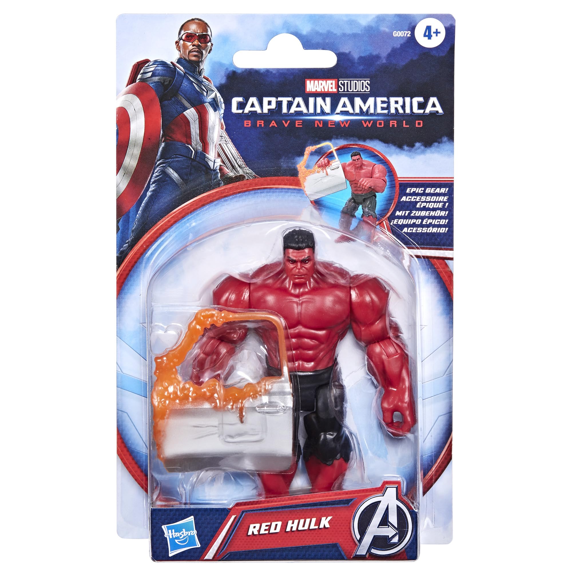 Foto 3 | Figura De Acción Marvel Avengers Epic Hero Captain America - Venta Internacional.