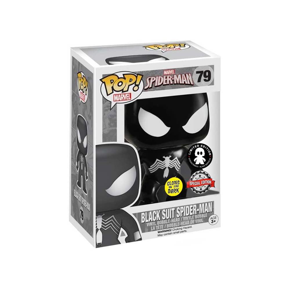 Foto 4 pulgar | ¡funko Pop! Traje Negro De Spider-man Spider-man Gitd #79 - Venta Internacional.