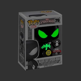Foto 4 | ¡funko Pop! Traje Negro De Spider-man Spider-man Gitd #79 - Venta Internacional.