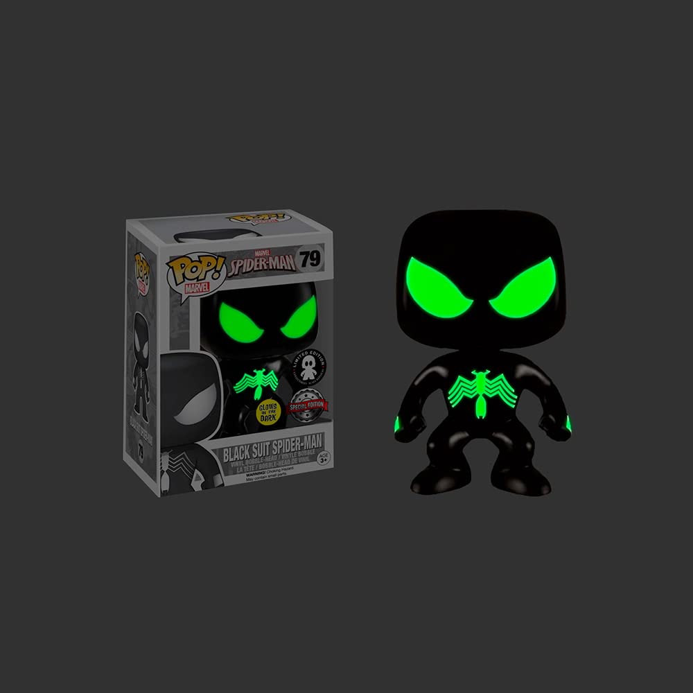 Foto 7 pulgar | ¡funko Pop! Traje Negro De Spider-man Spider-man Gitd #79 - Venta Internacional.