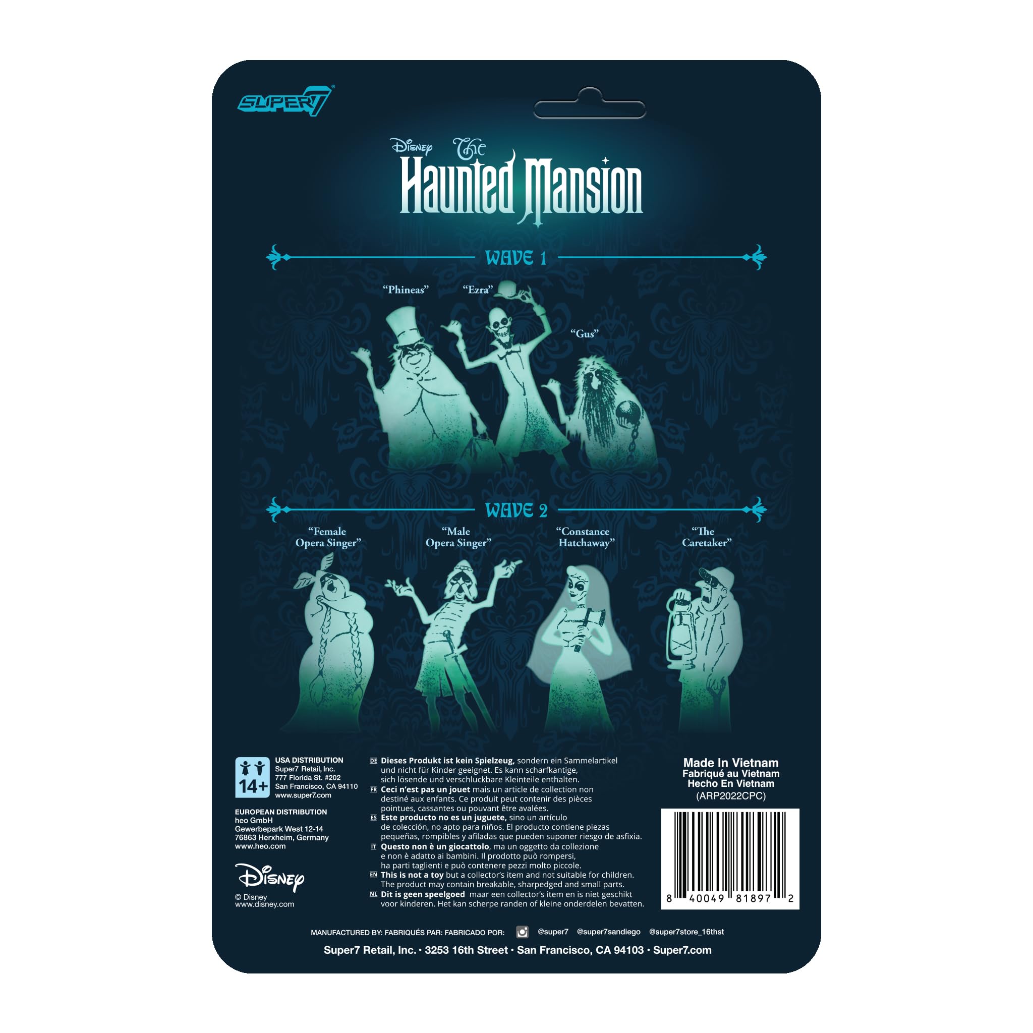Foto 4 pulgar | Figura De Acción Super7 Disney Haunted Mansion Constance 3.75 - Venta Internacional.