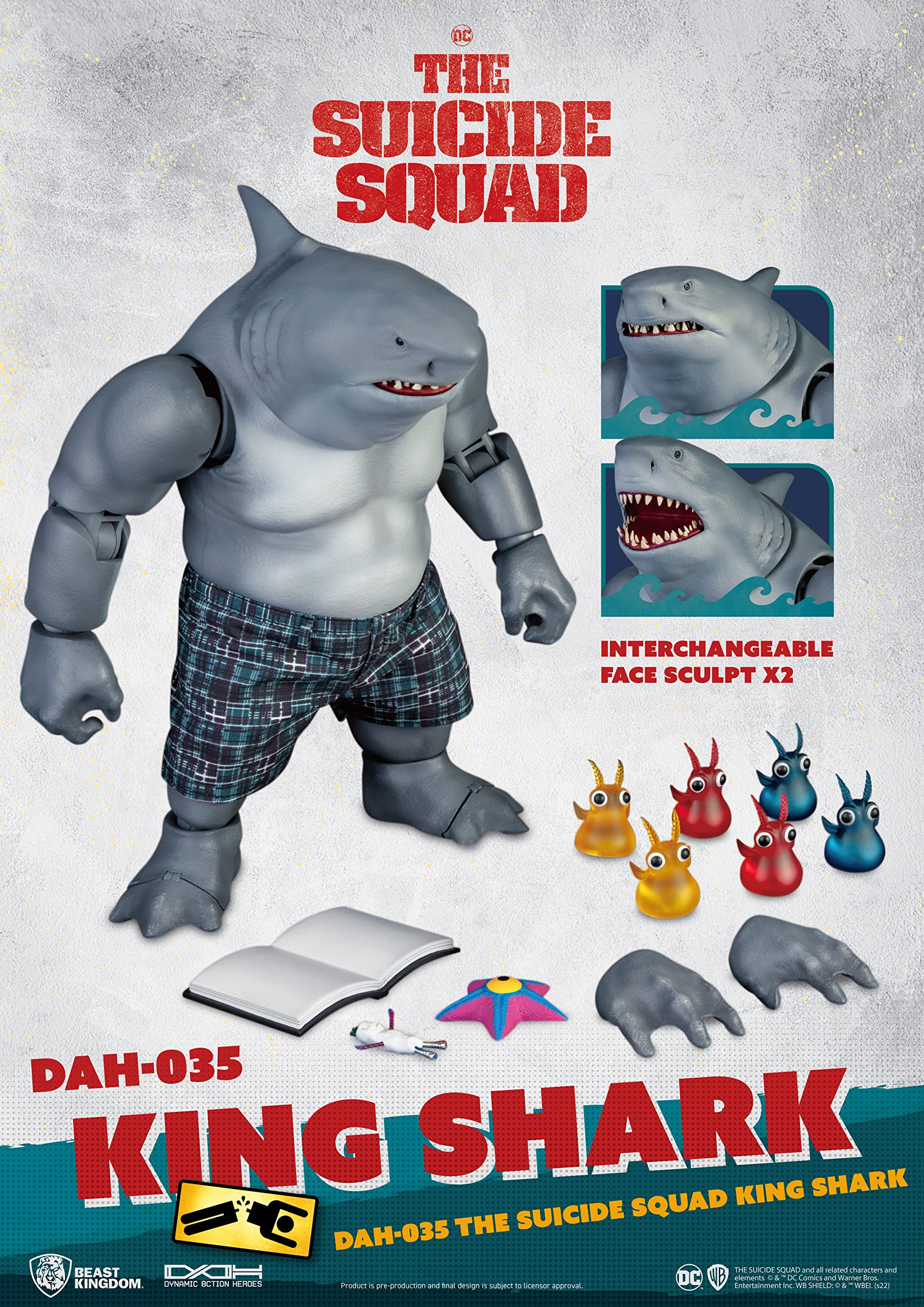 Foto 3 pulgar | Figura De Acción Beast Kingdom The Suicide Squad King Shark - Venta Internacional.