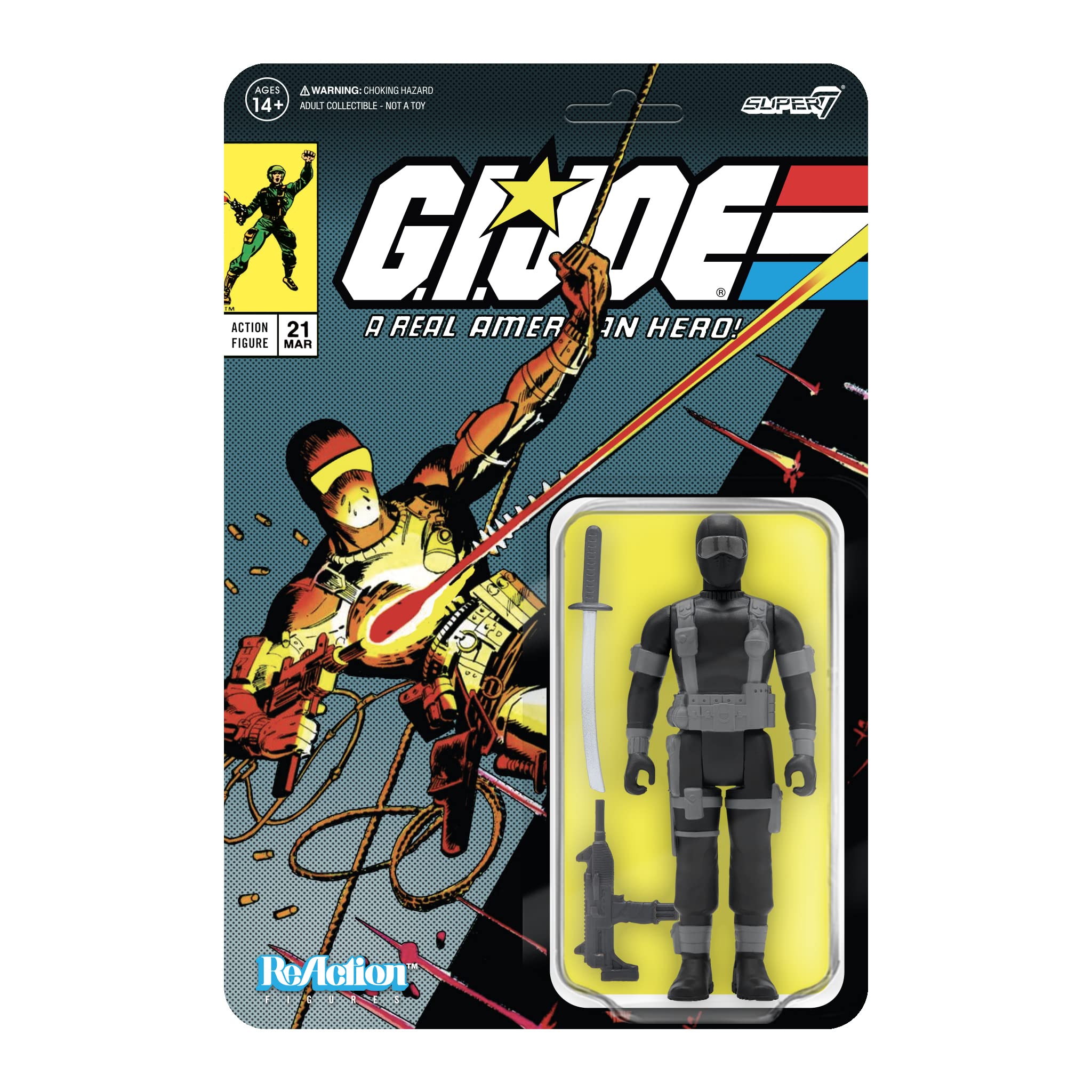 Figura De Acción Super7 G.i. Joe Snake Eyes Comic Versión 2 - Venta Internacional.