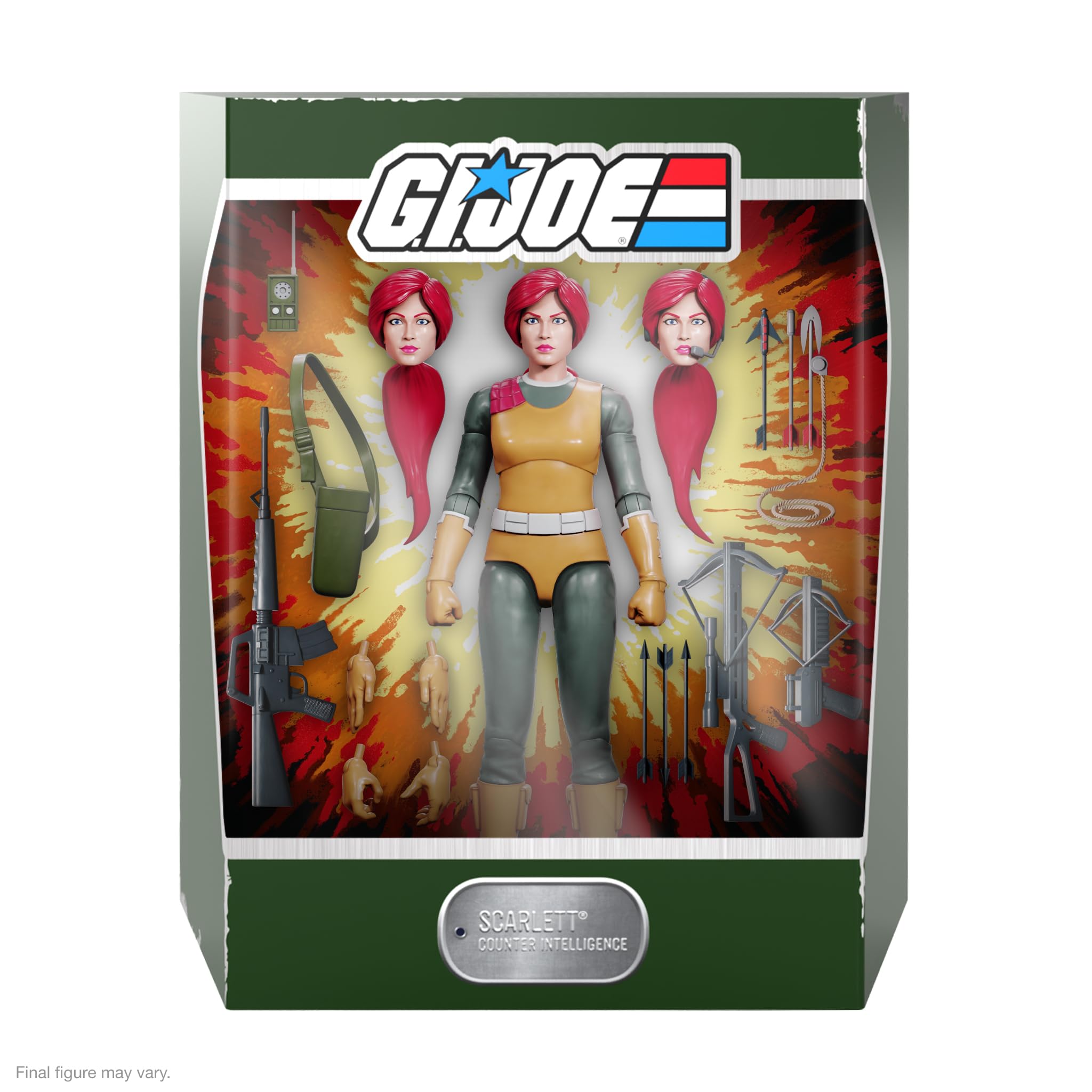Foto 2 | Figura De Acción Super7 Ultimates! G.i. Joe Scarlett, 18 Cm - Venta Internacional.