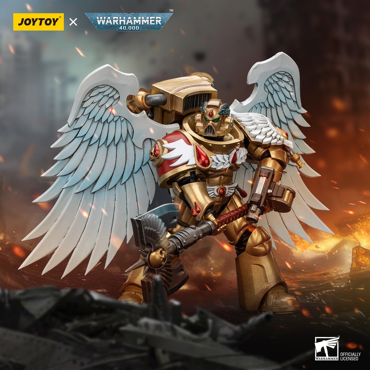 Foto 6 pulgar | Figura De Acción Joytoy Warhammer 40k Blood Angels Sanguinary Guard - Venta Internacional.