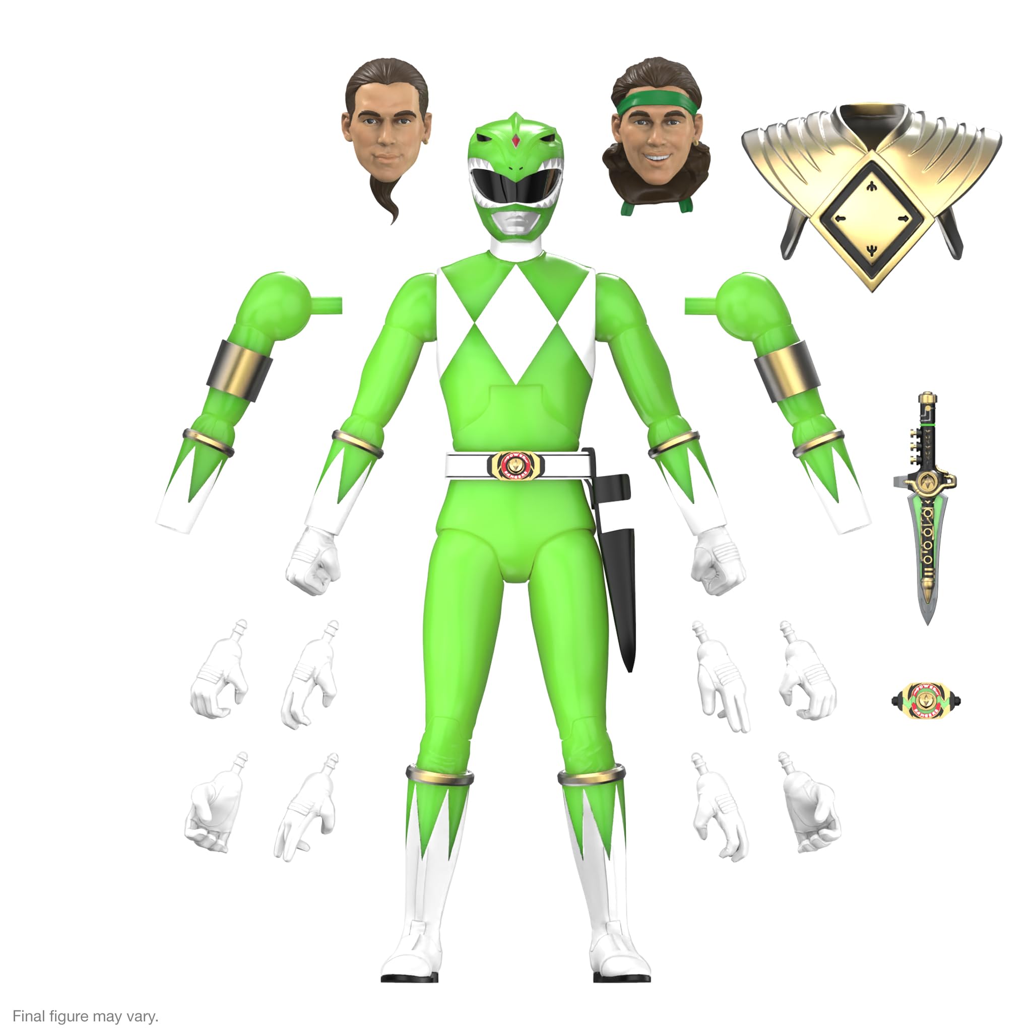 Figura De Acción Super7 Mighty Morphin Power Rangers Green Ranger - Venta Internacional.