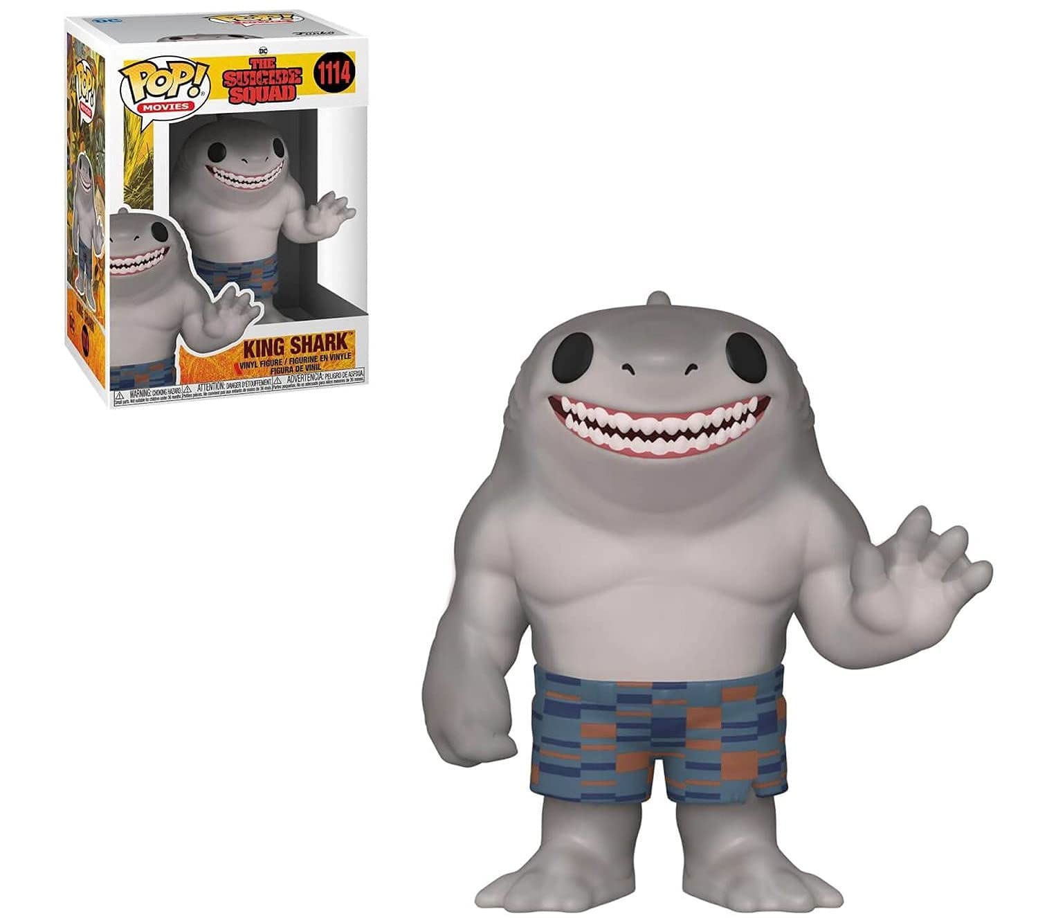 Foto 3 pulgar | Figura De Vinilo Funko Pop! Suicide Squad King Shark, 9,5 Cm, Con Caja - Venta Internacional.