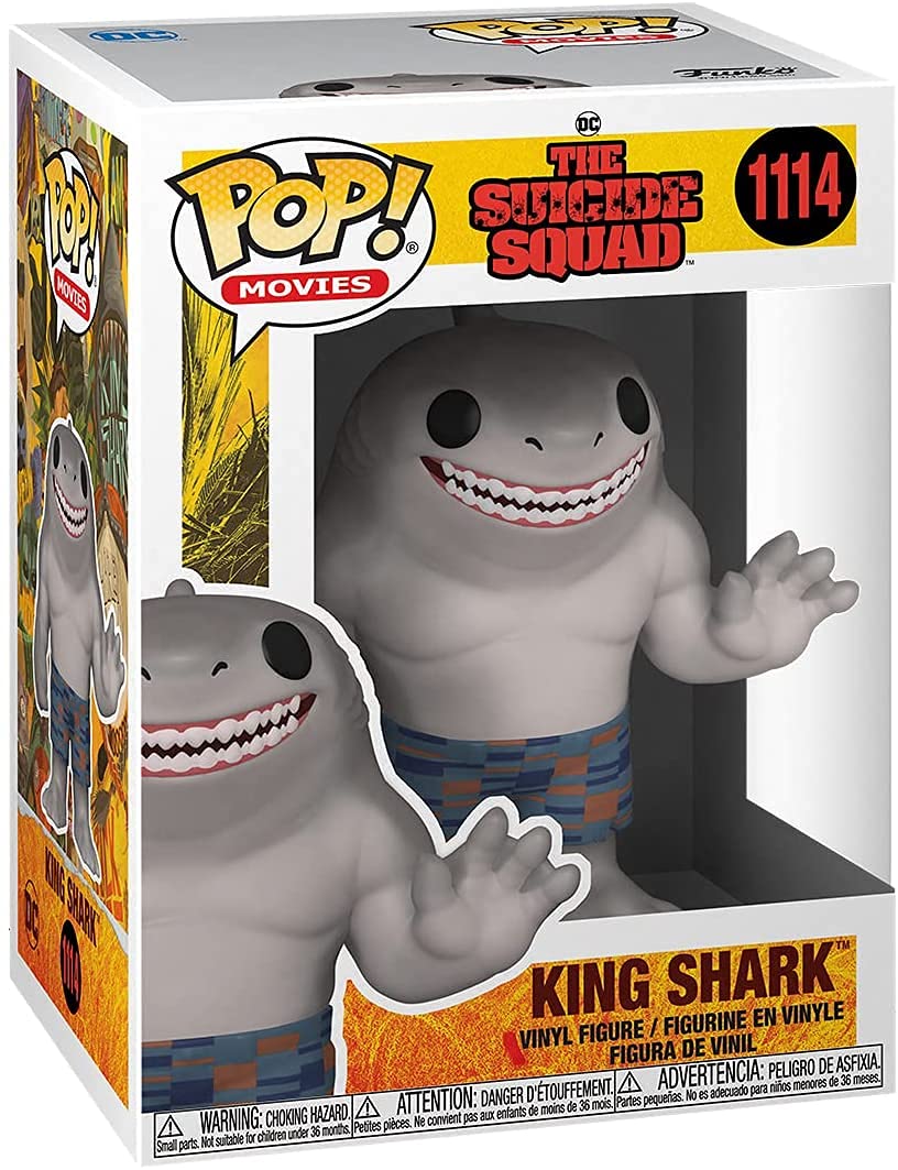Foto 4 pulgar | Figura De Vinilo Funko Pop! Suicide Squad King Shark, 9,5 Cm, Con Caja - Venta Internacional.