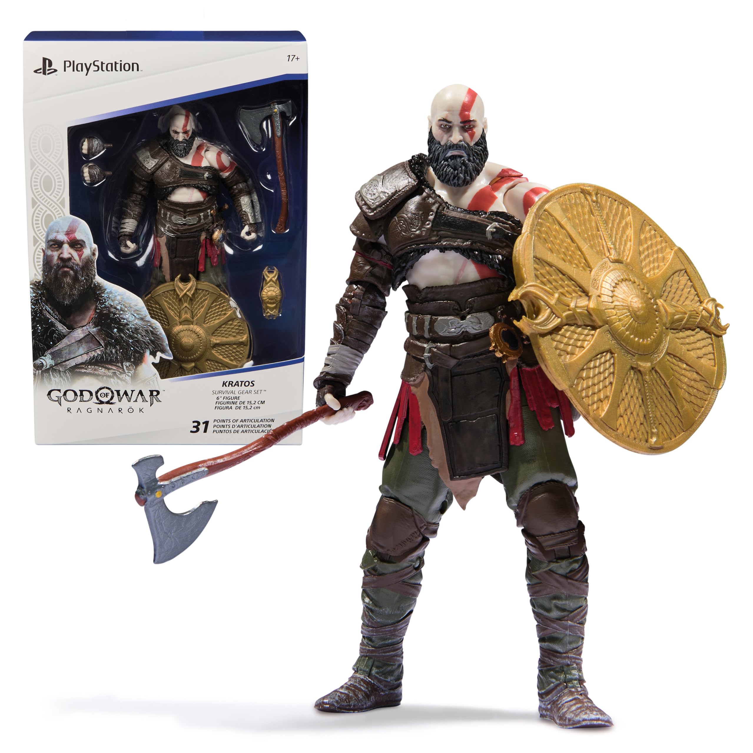 Foto 1 | Figura De Acción Playstation God Of War Ragnarök Kratos 15cm - Venta Internacional.