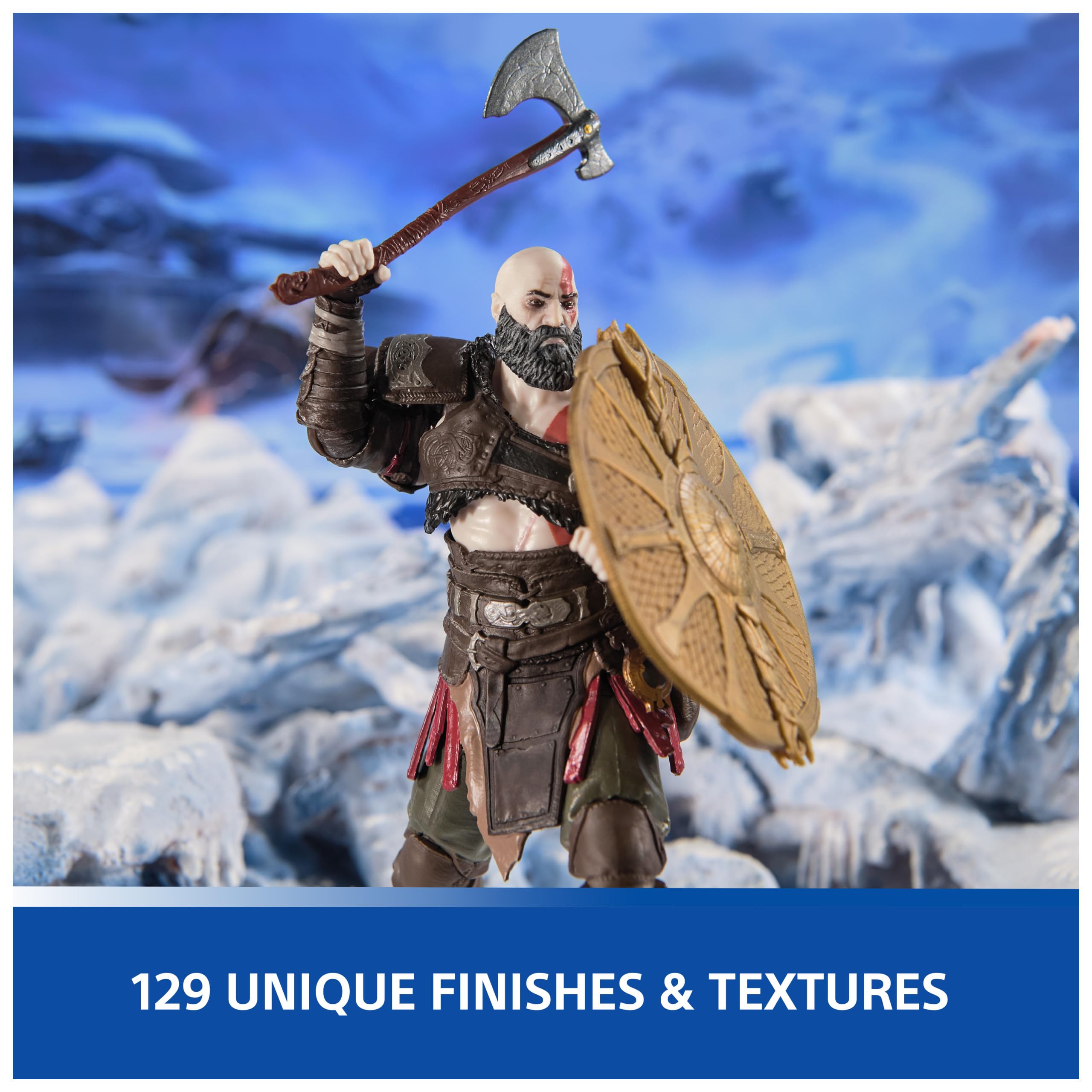 Foto 5 | Figura De Acción Playstation God Of War Ragnarök Kratos 15cm - Venta Internacional.