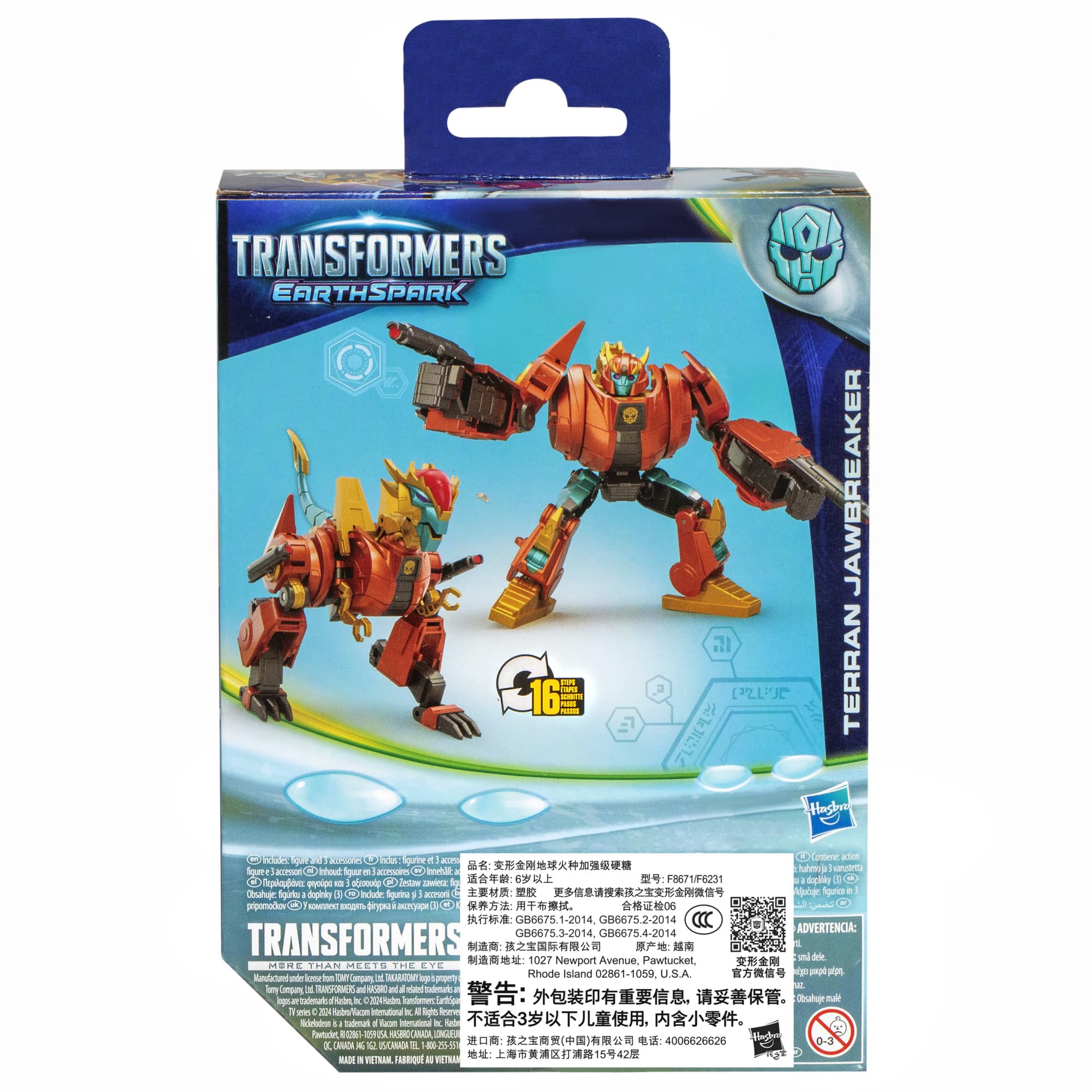 Foto 5 | Figura De Acción Transformers Earthspark Deluxe Terran Jawbreaker - Venta Internacional.