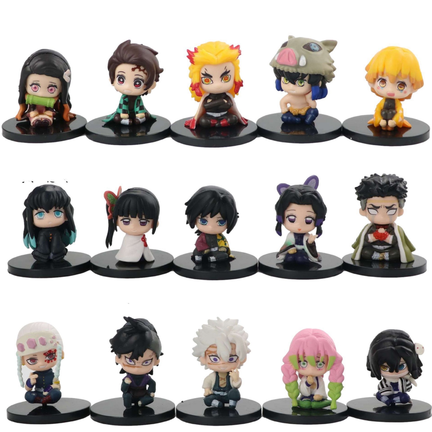 Kit De Figuras De Acción Demon Slayer Kimetsu No Yaiba X15 - Venta Internacional.