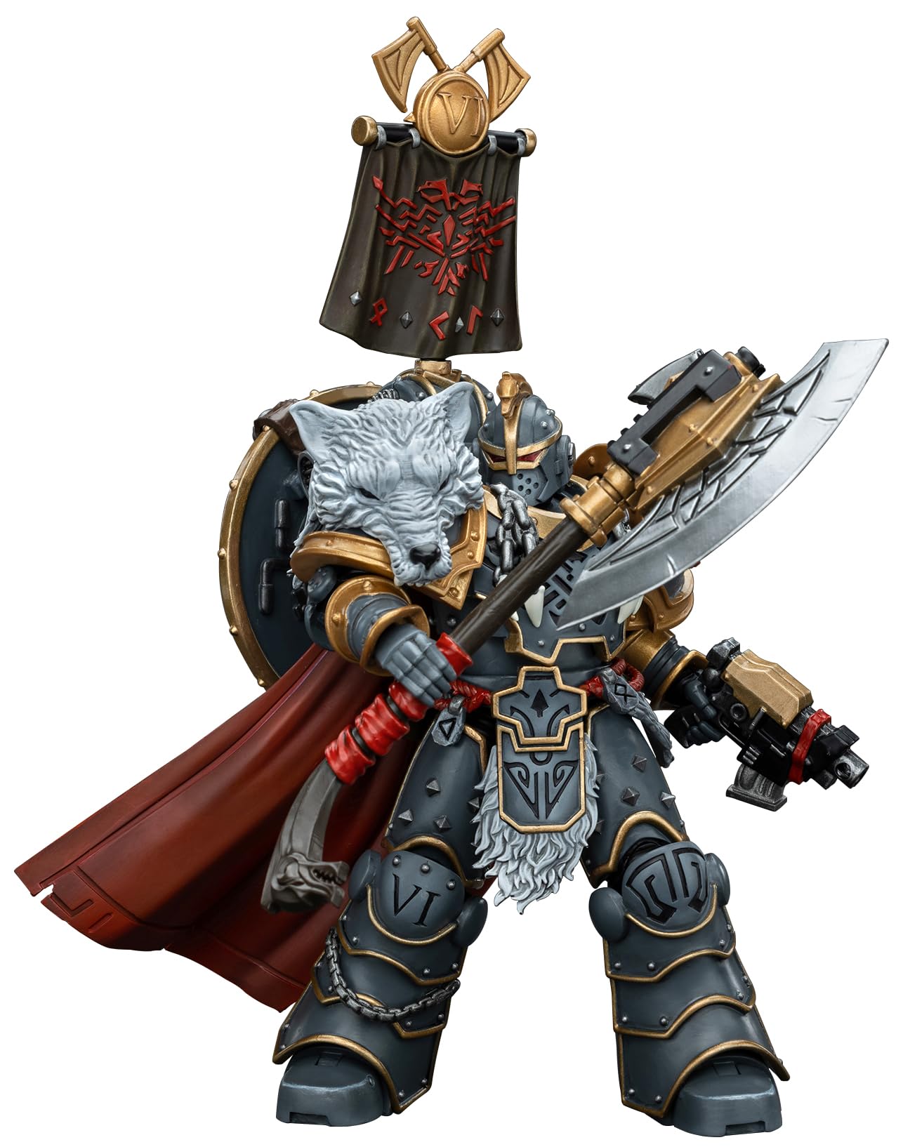 Figura De Acción Joytoy Warhammer 40k Space Wolves Praetor 1/18 - Venta Internacional.