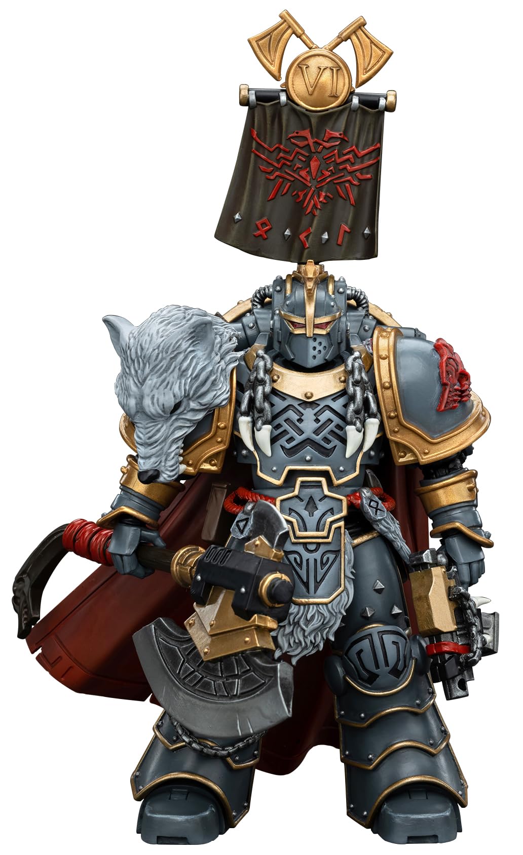 Foto 4 pulgar | Figura De Acción Joytoy Warhammer 40k Space Wolves Praetor 1/18 - Venta Internacional.