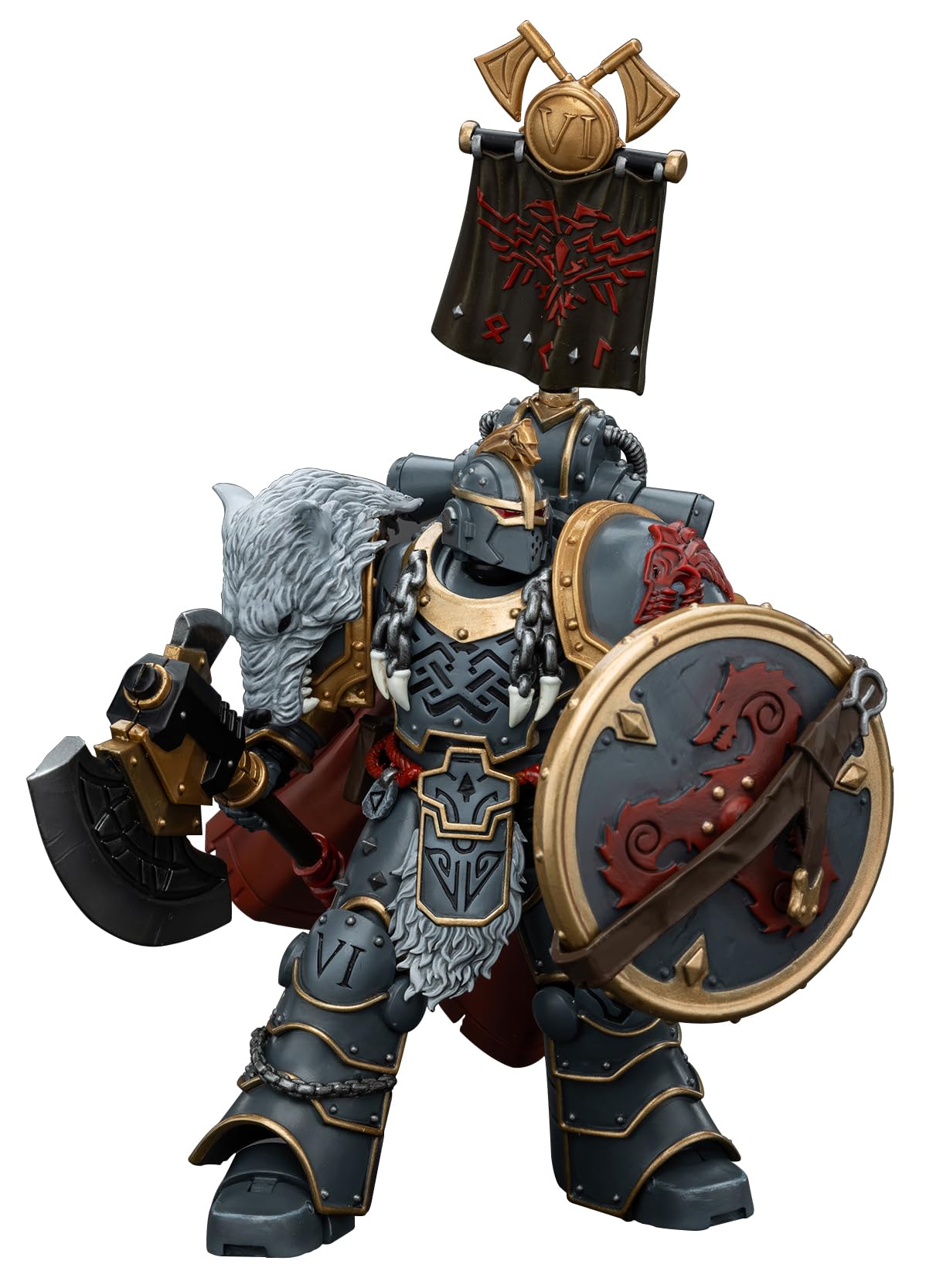 Foto 7 pulgar | Figura De Acción Joytoy Warhammer 40k Space Wolves Praetor 1/18 - Venta Internacional.