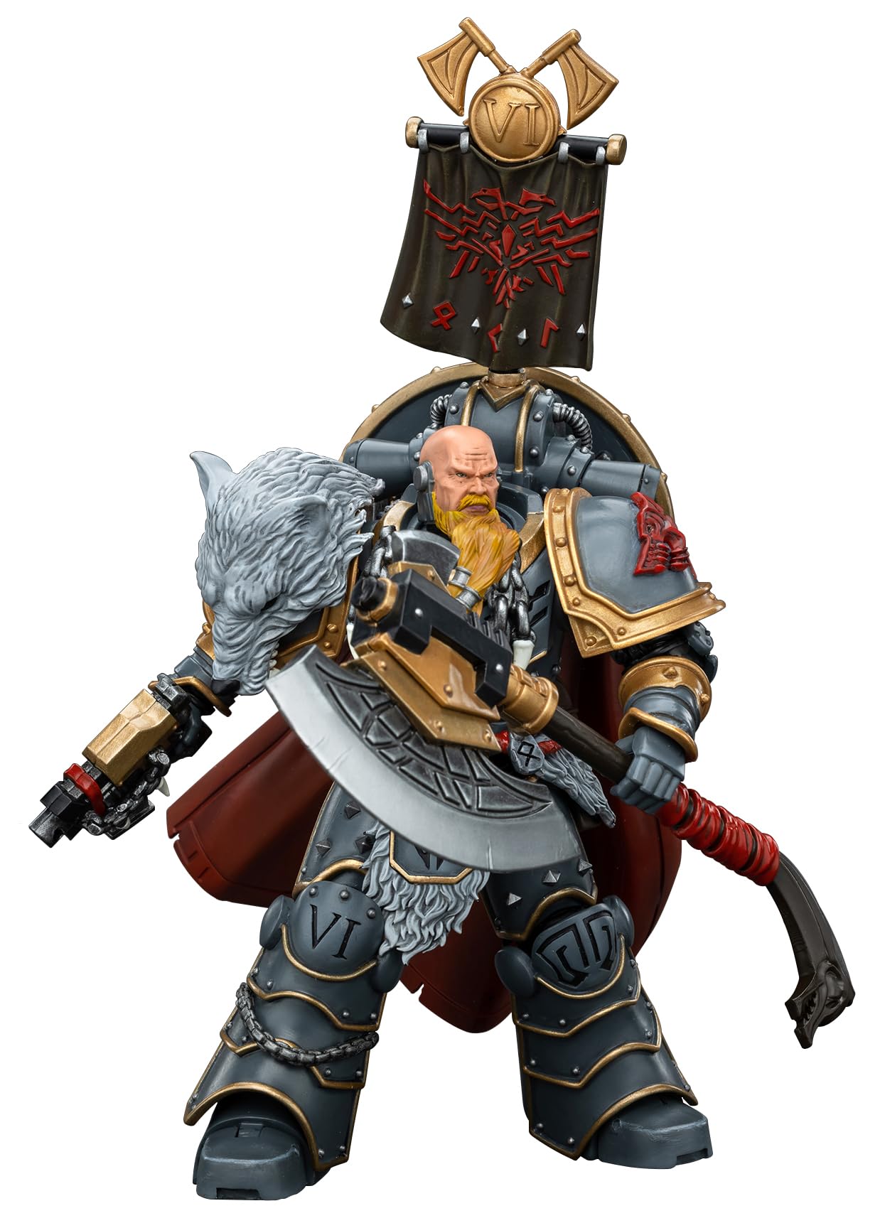 Foto 8 pulgar | Figura De Acción Joytoy Warhammer 40k Space Wolves Praetor 1/18 - Venta Internacional.