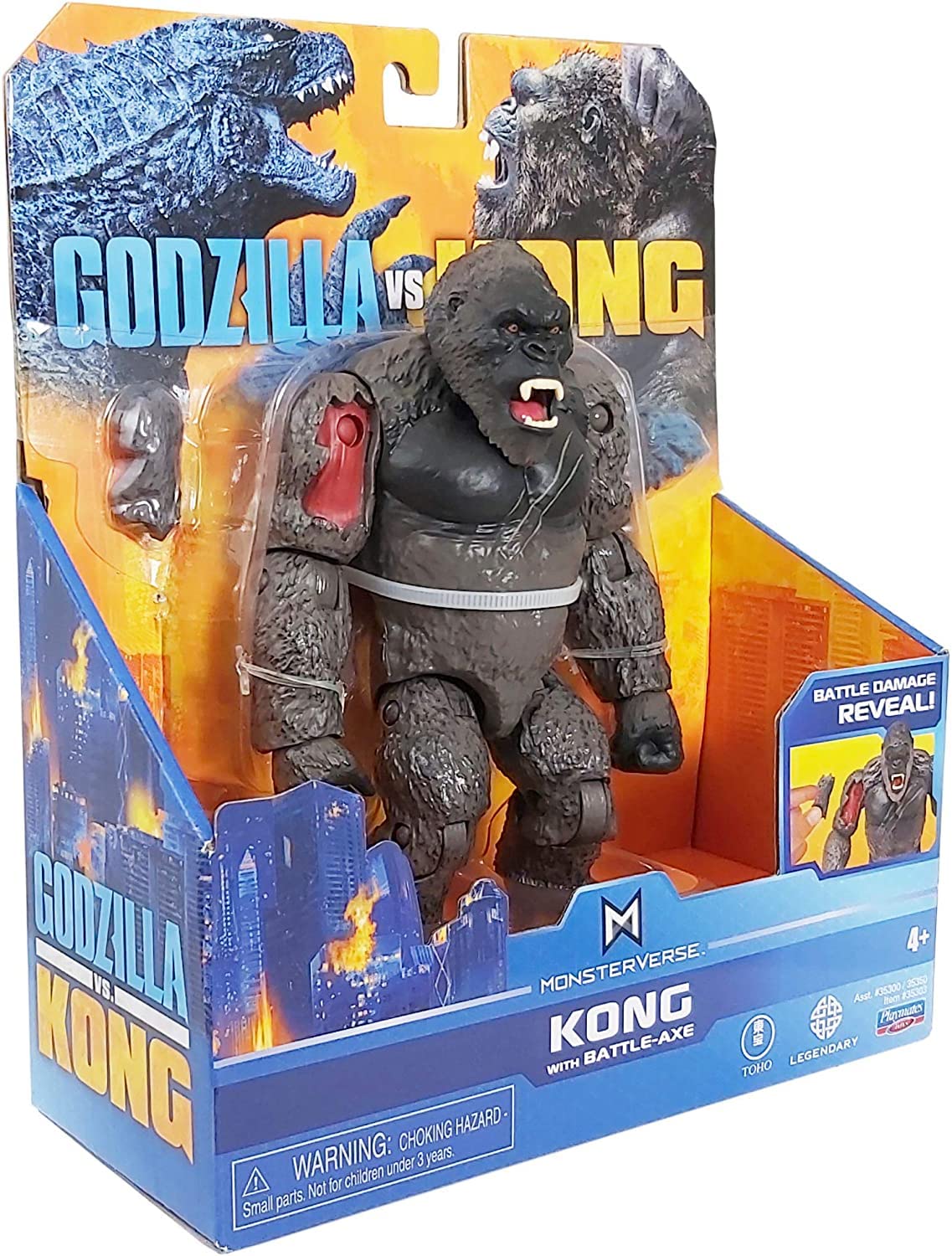 Foto 5 pulgar | Figura De Acción Playmates Godzilla Vs Kong Con Hacha De Batalla - Venta Internacional.