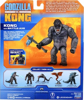 Foto 6 | Figura De Acción Playmates Godzilla Vs Kong Con Hacha De Batalla - Venta Internacional.