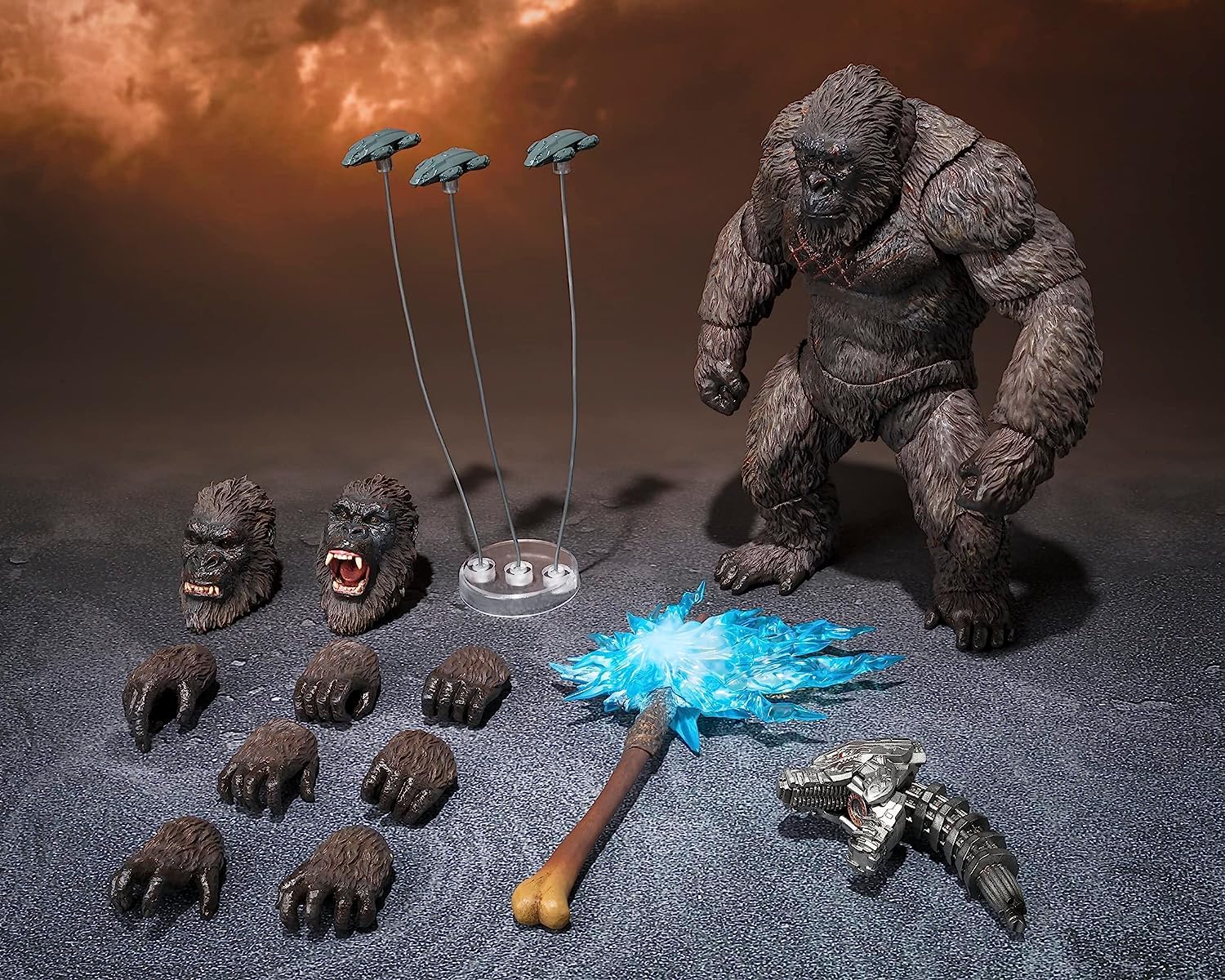 Foto 7 pulgar | Figura De Acción Tamashii Nations Godzilla Vs Kong 2021 Kong - Venta Internacional.
