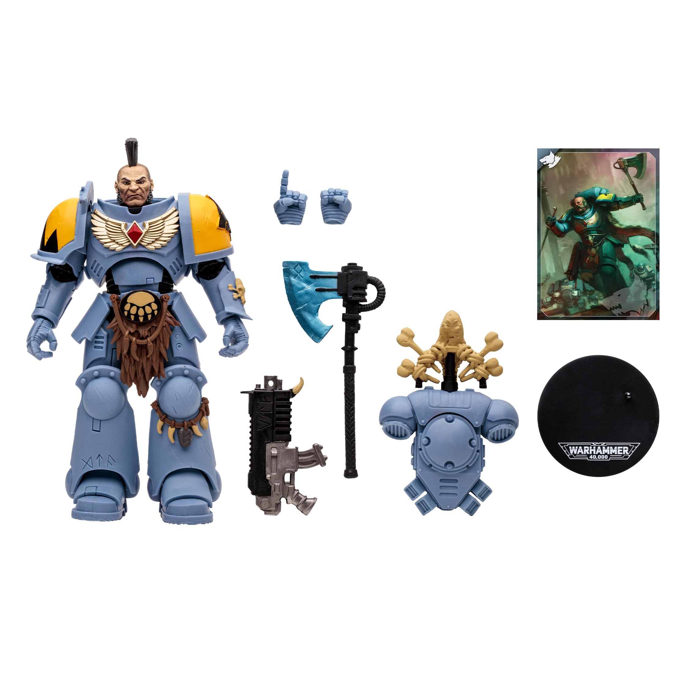 Foto 3 | Figura De Acción Mcfarlane Toys Warhammer 40,000 Space Wolves - Venta Internacional.