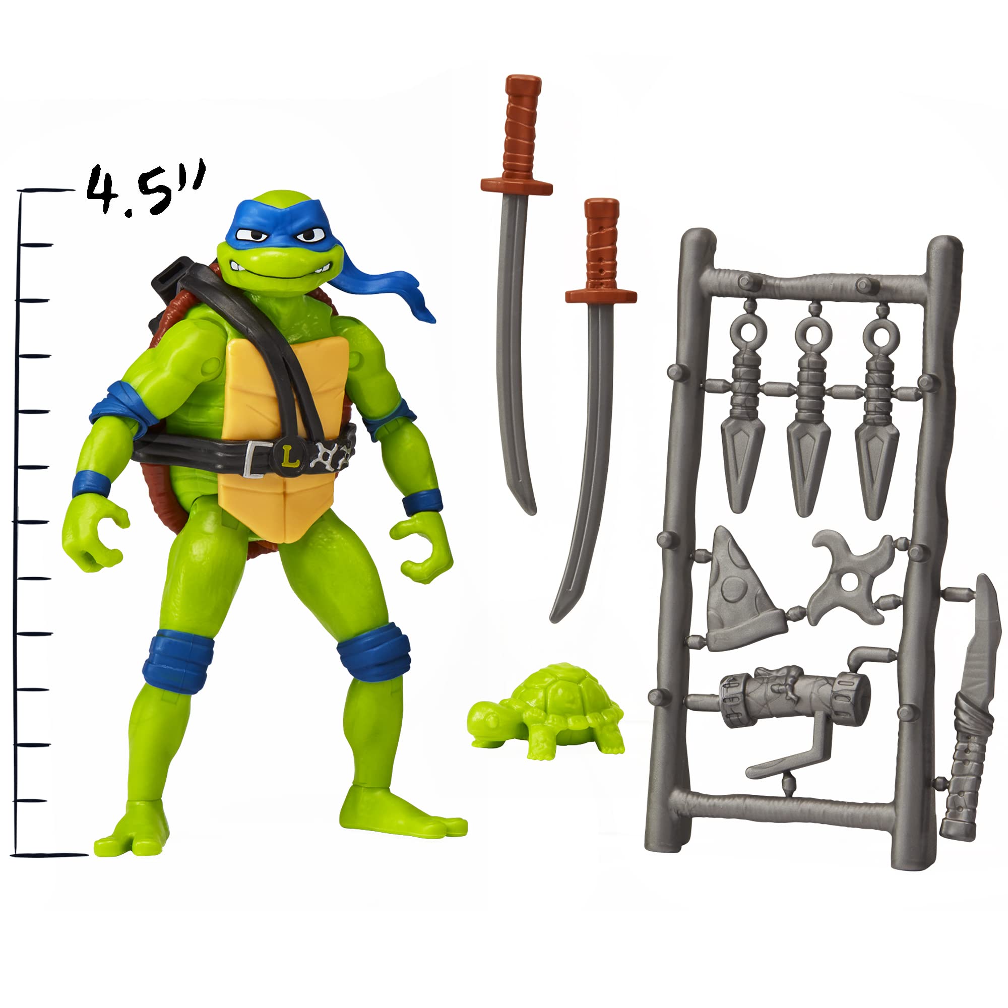 Foto 4 pulgar | Figura De Acción Teenage Mutant Ninja Turtles Leonardo 11 Cm - Venta Internacional.