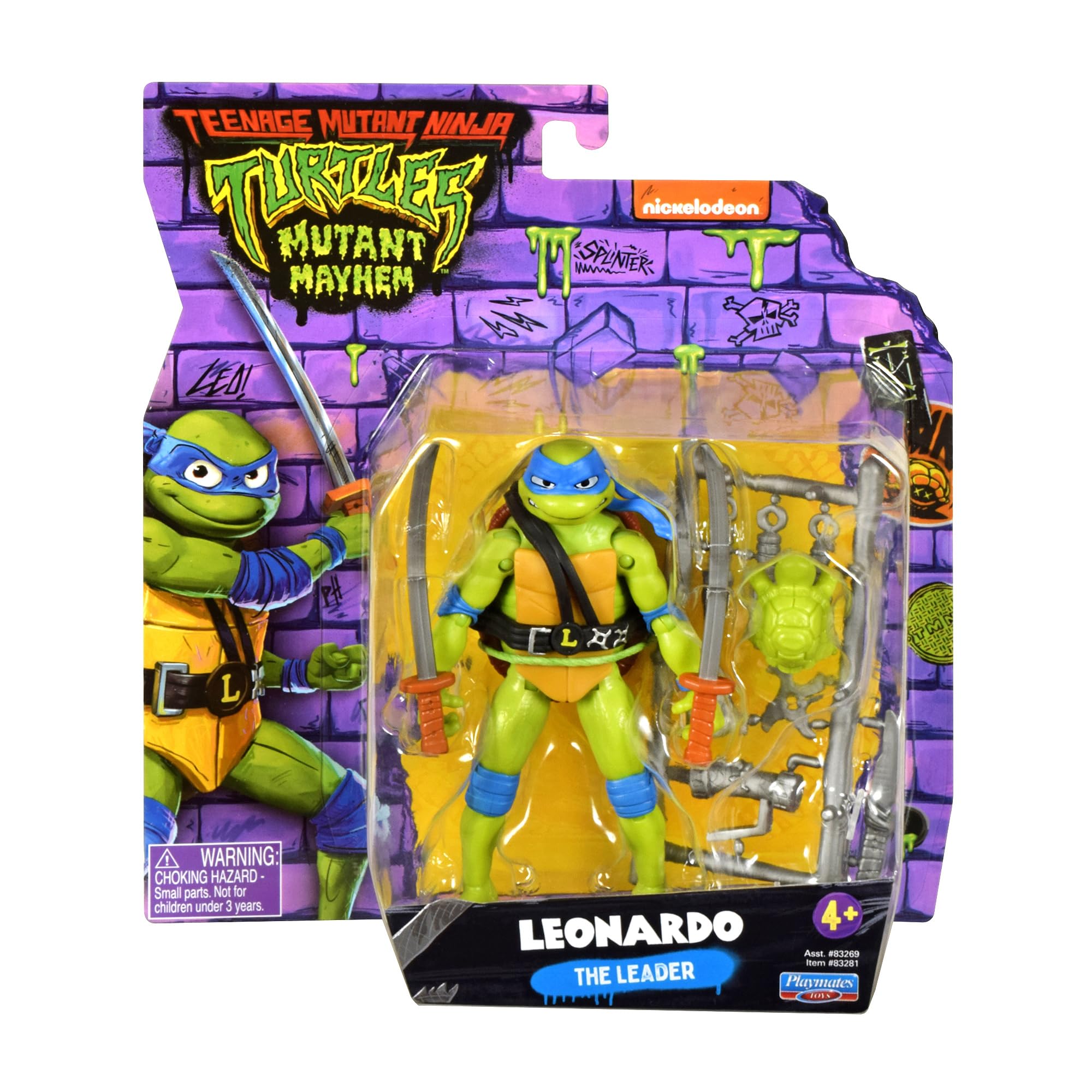 Foto 6 pulgar | Figura De Acción Teenage Mutant Ninja Turtles Leonardo 11 Cm - Venta Internacional.