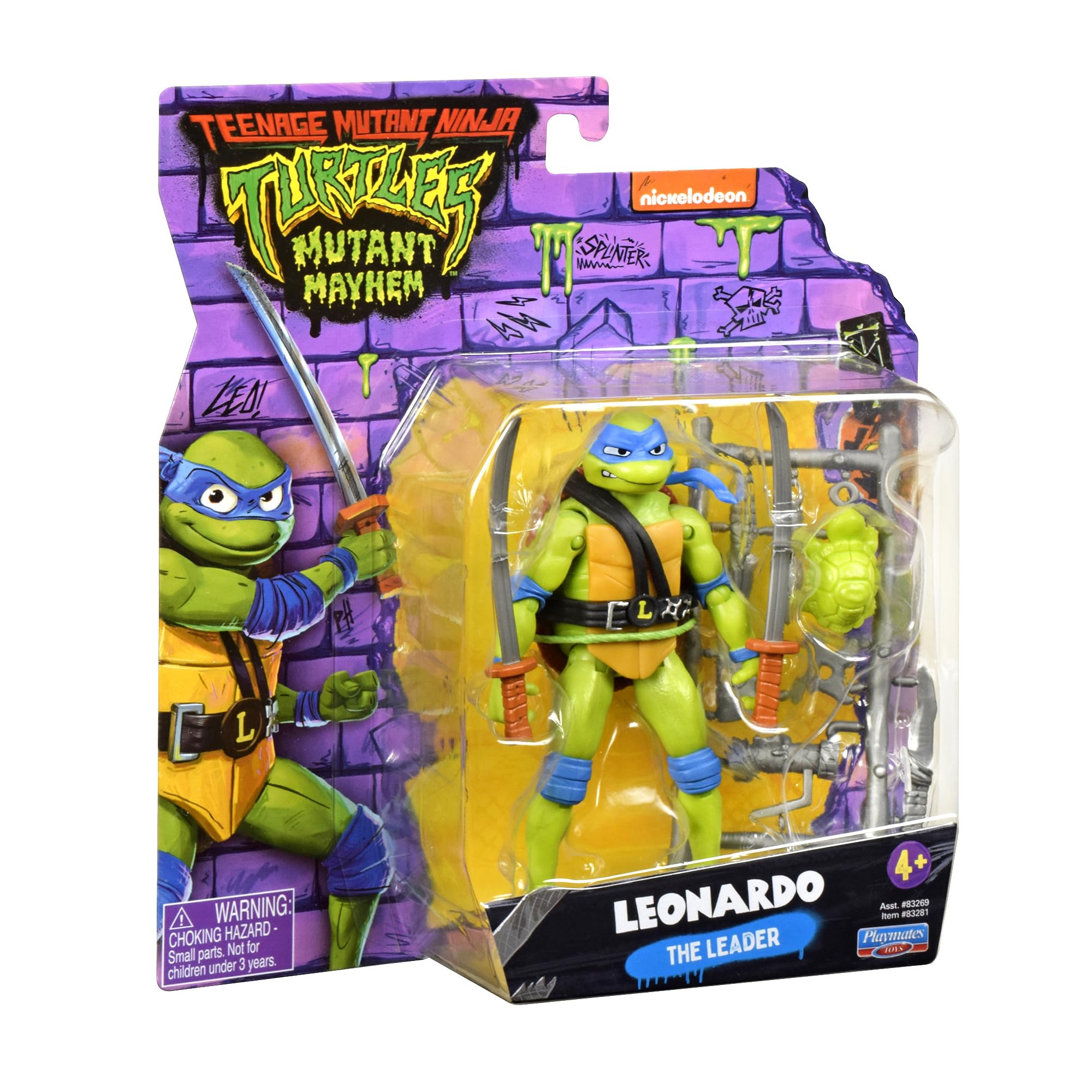 Foto 7 pulgar | Figura De Acción Teenage Mutant Ninja Turtles Leonardo 11 Cm - Venta Internacional.