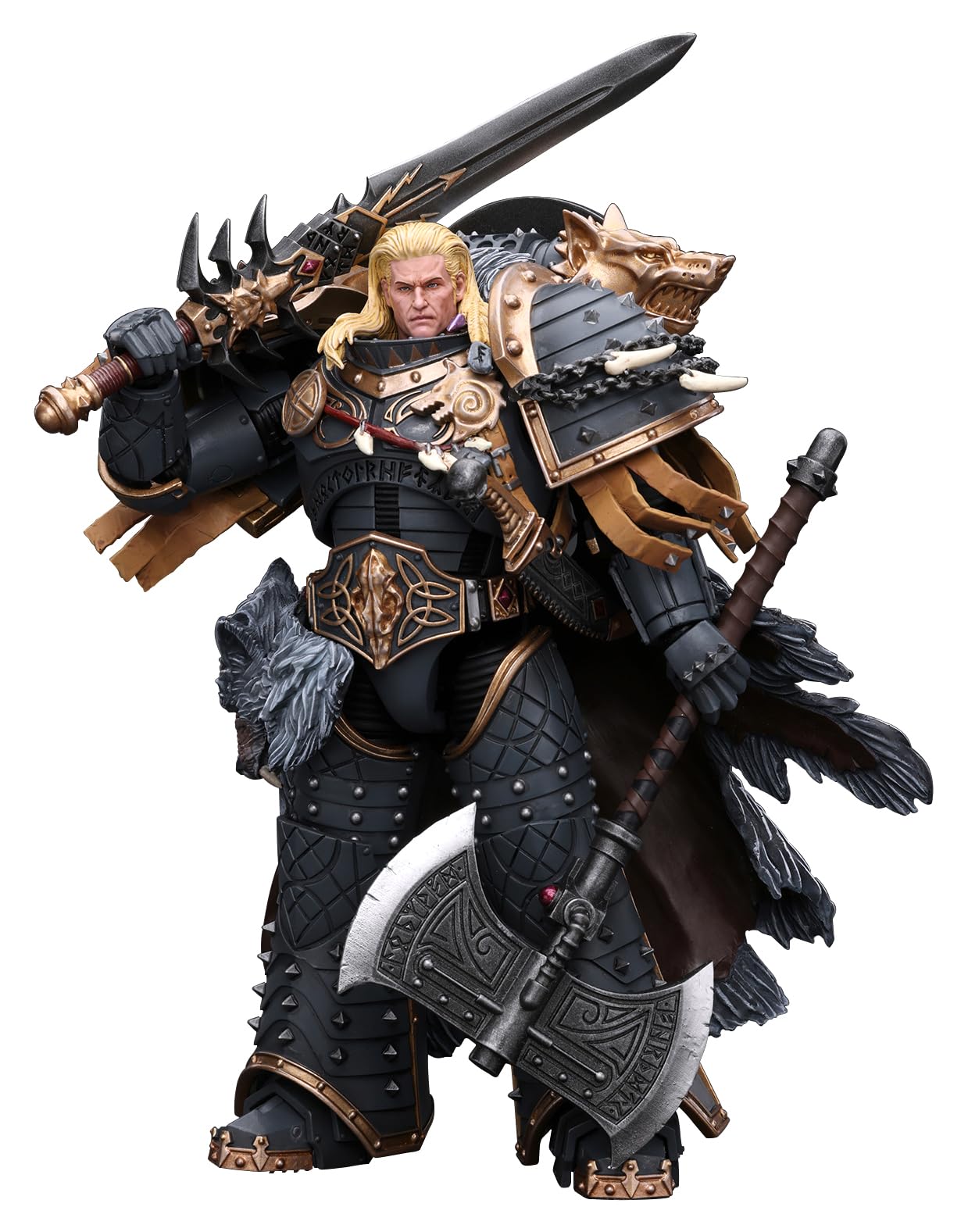 Figura De Acción Joytoy Warhammer 40k Space Wolves Leman Russ - Venta Internacional.