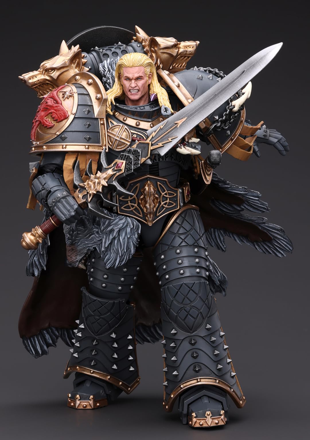 Foto 4 pulgar | Figura De Acción Joytoy Warhammer 40k Space Wolves Leman Russ - Venta Internacional.