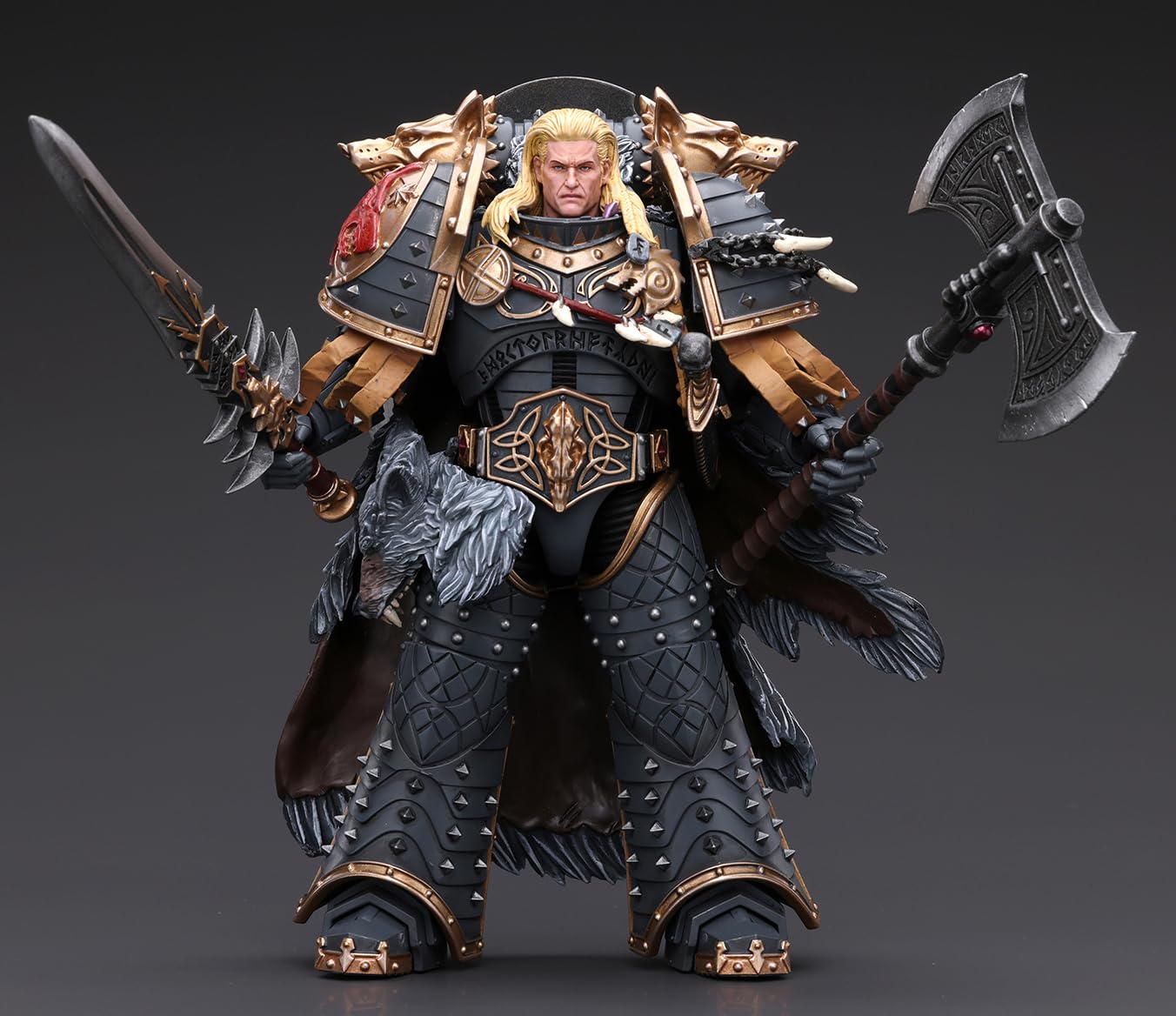 Foto 6 | Figura De Acción Joytoy Warhammer 40k Space Wolves Leman Russ - Venta Internacional.