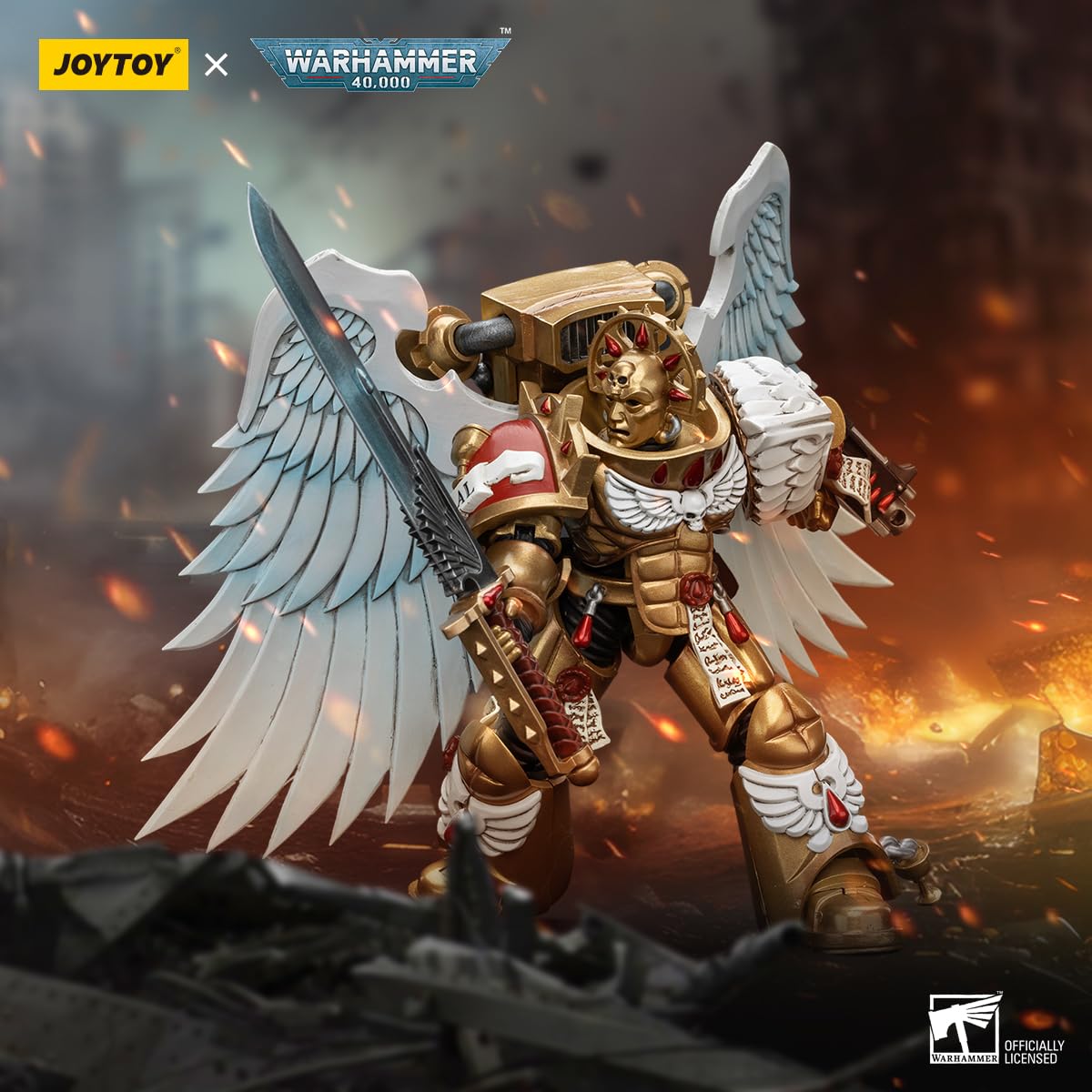 Foto 6 pulgar | Figura De Acción Joytoy Warhammer 40k Blood Angels Sanguinary Guard - Venta Internacional.