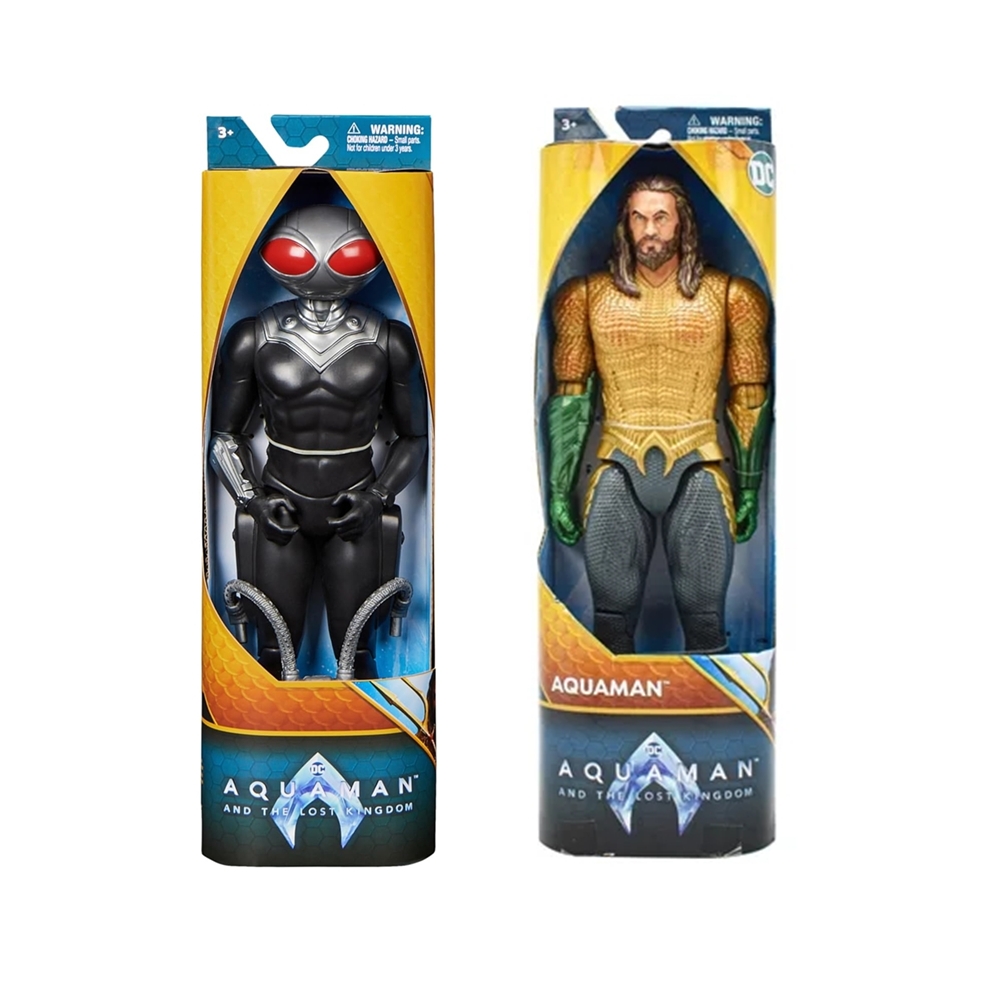 Foto 2 pulgar | Pack De Figura Aquaman Y Black Manta Heroe Dc Super Spin Master 30cm Liga Justicia