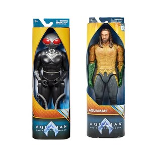 Foto 1 | Pack De Figura Aquaman Y Black Manta Heroe Dc Super Spin Master 30cm Liga Justicia