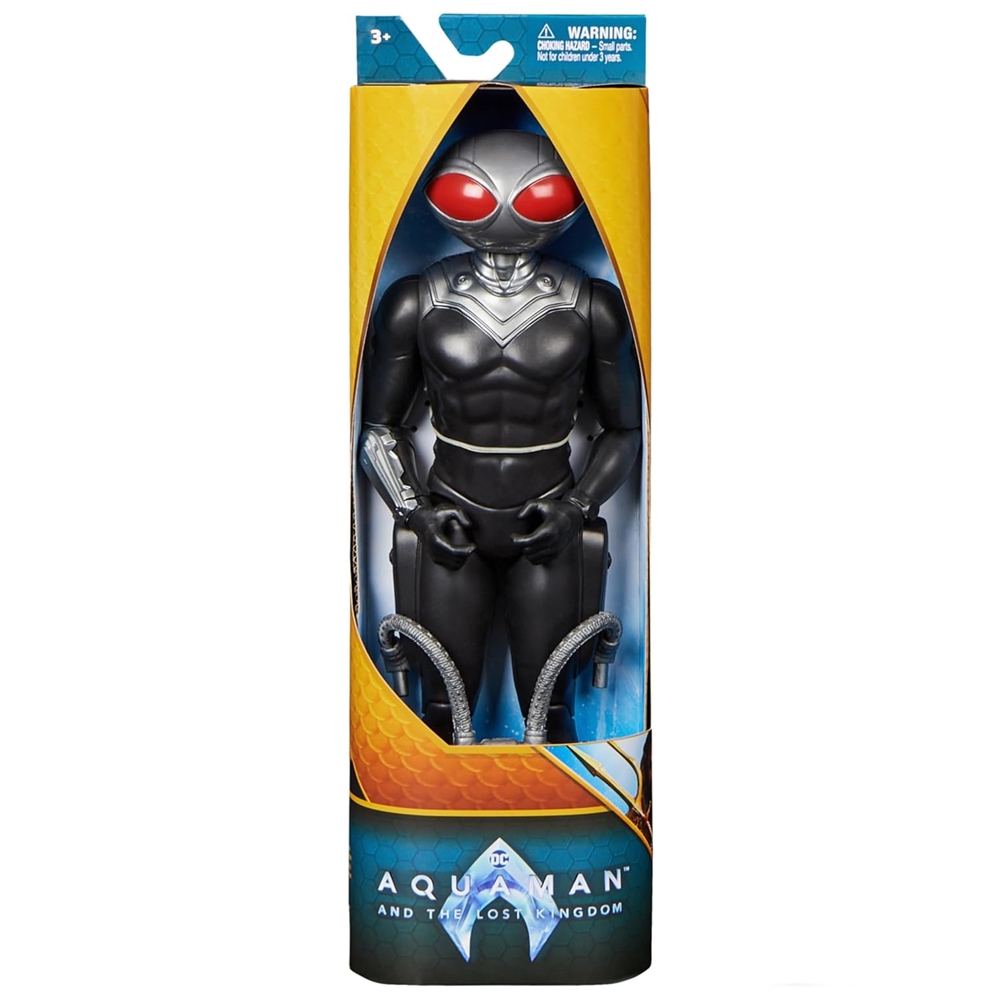 Foto 5 pulgar | Pack De Figura Aquaman Y Black Manta Heroe Dc Super Spin Master 30cm Liga Justicia